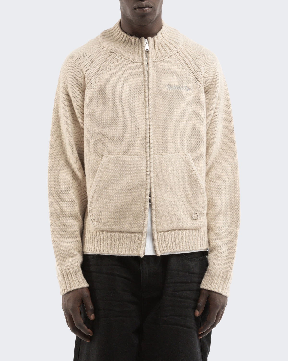 Men's Éclat Knit Zipper Cream
