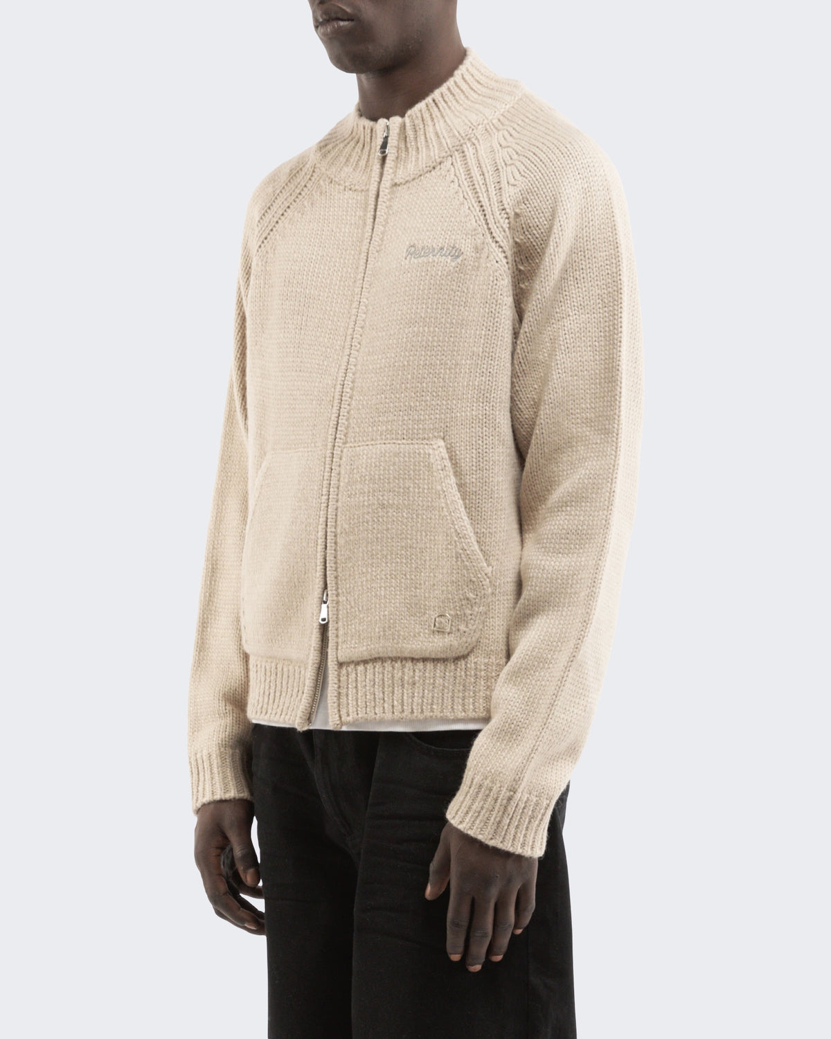 Men's Éclat Knit Zipper Cream