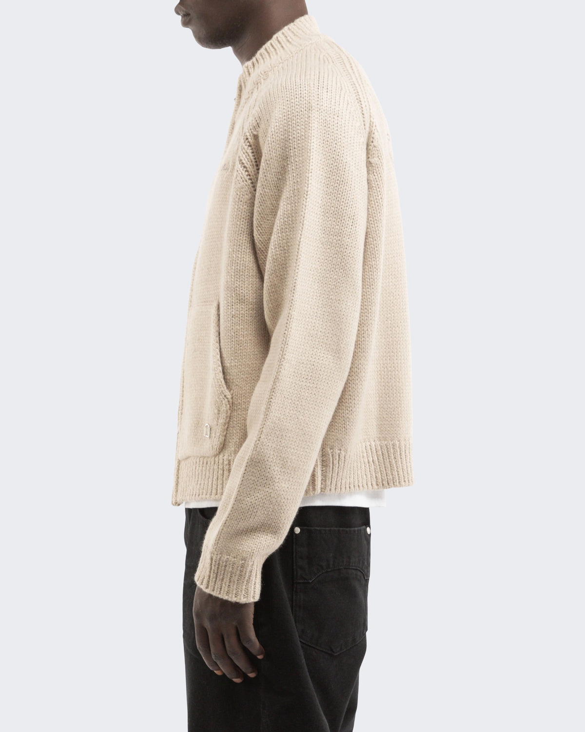 Men's Éclat Knit Zipper Cream