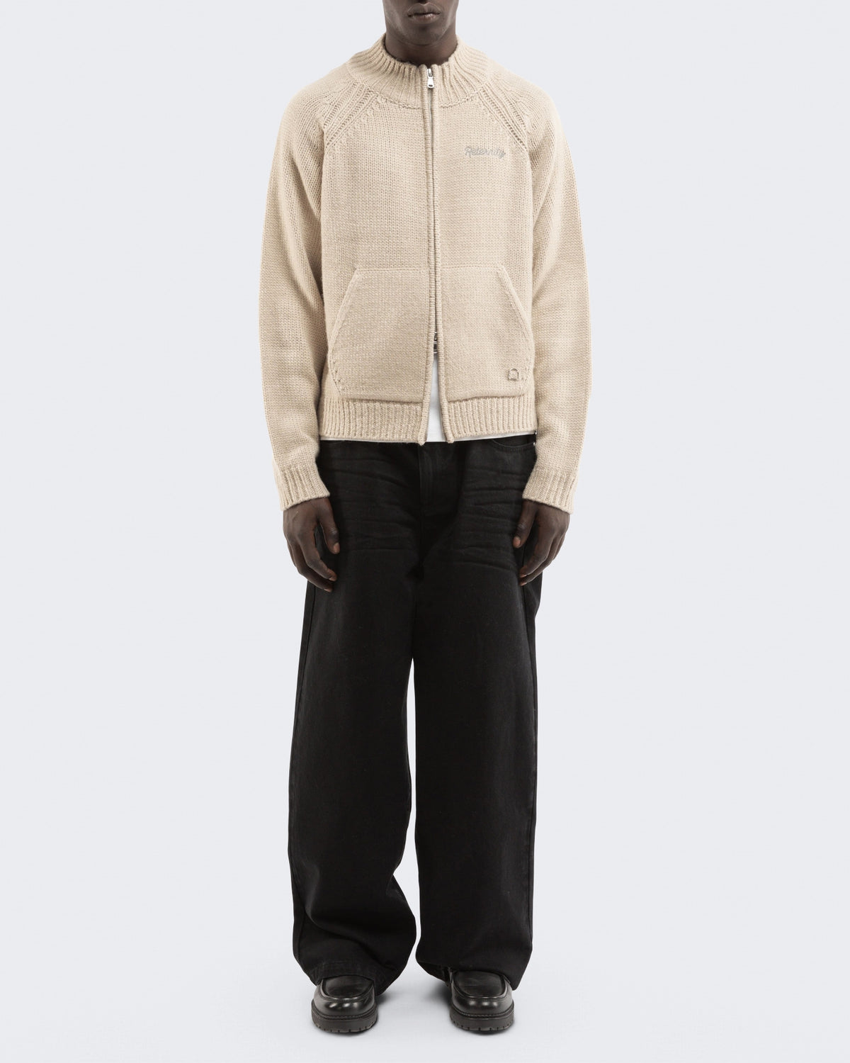 Men's Éclat Knit Zipper Cream