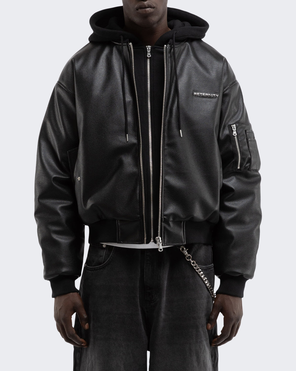Men's Métropolitain Bomber Black Leather