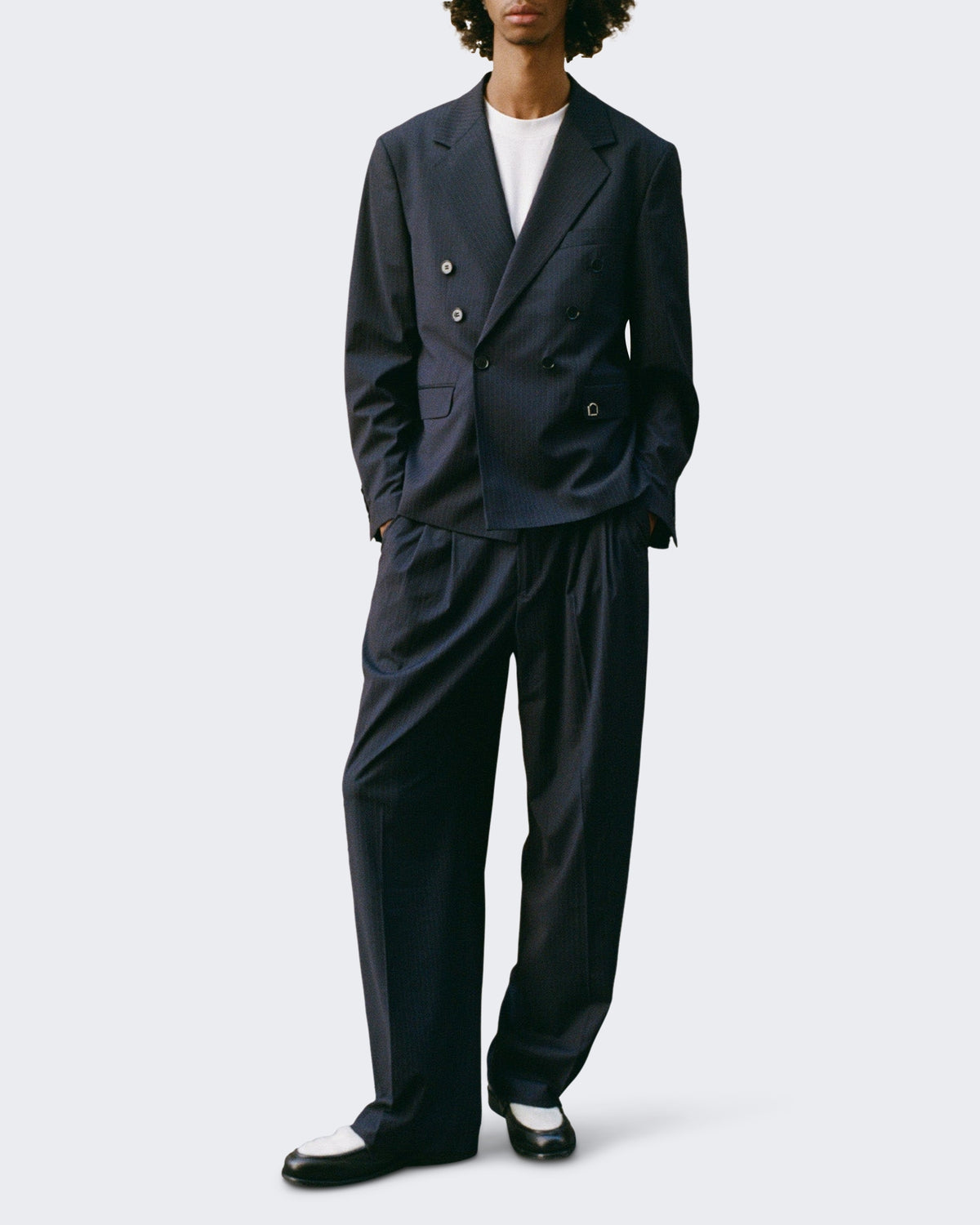 Men's Signe Blazer Pinstripe Blue