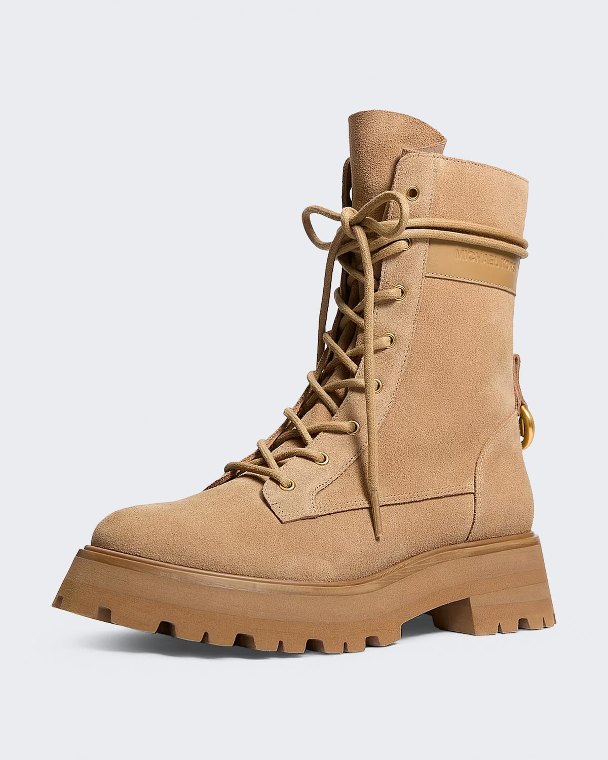 Women's Michael Kors Caleb Lug Bootie Burnt Khaki