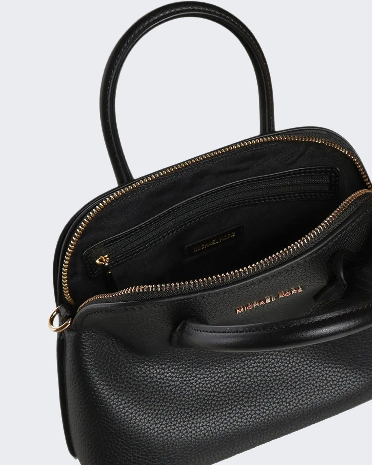 Michael Kors Women's Medium Dome Chain Satchel Black