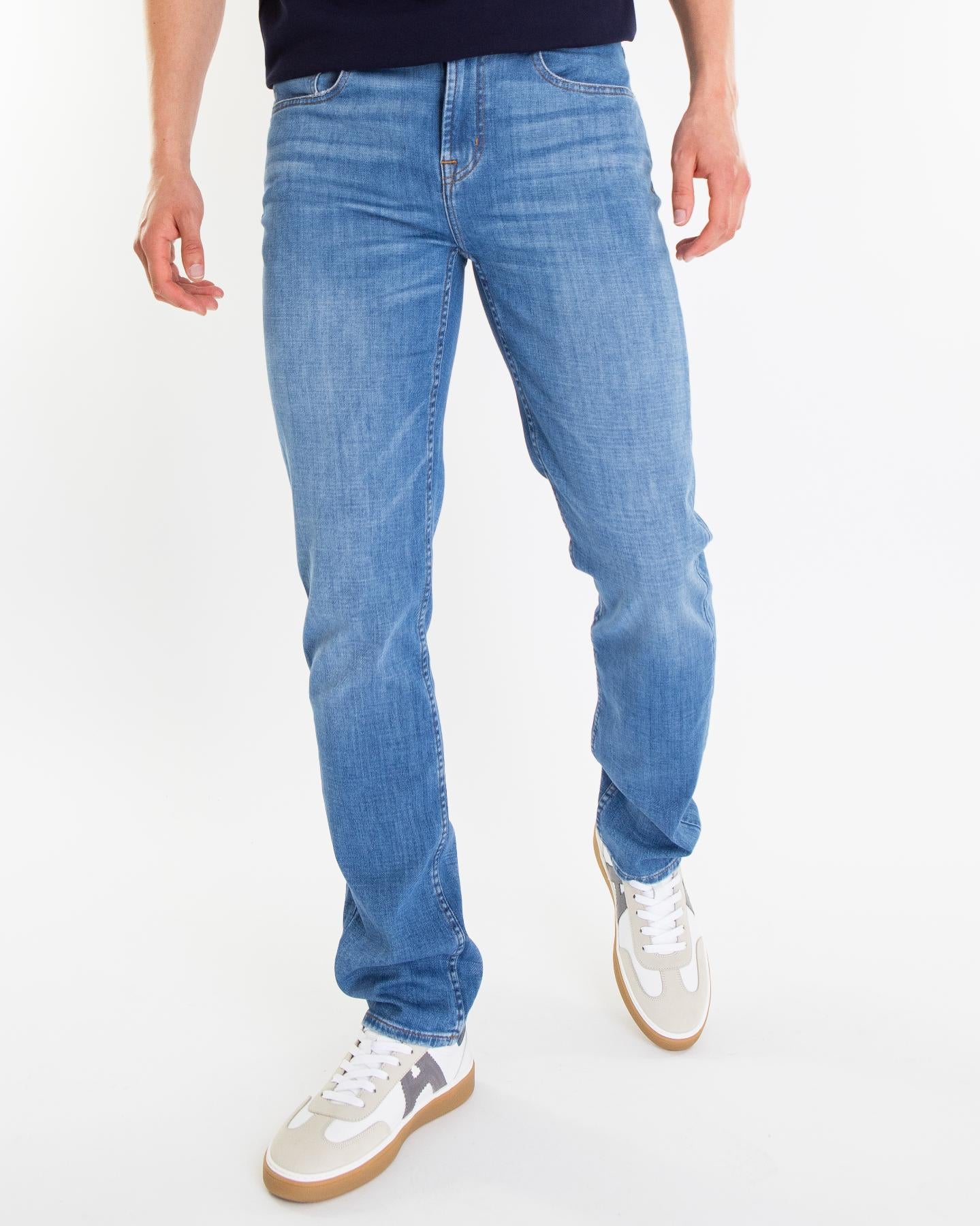 Heren Slimmy Jazz Age Jeans Blauw