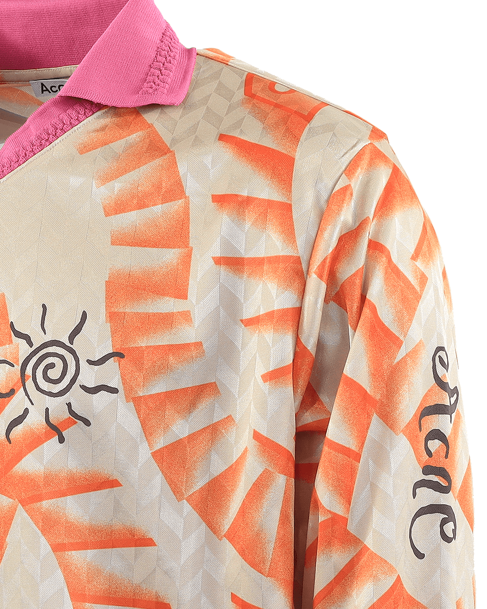 Men Printed Long Sleeve Oranje