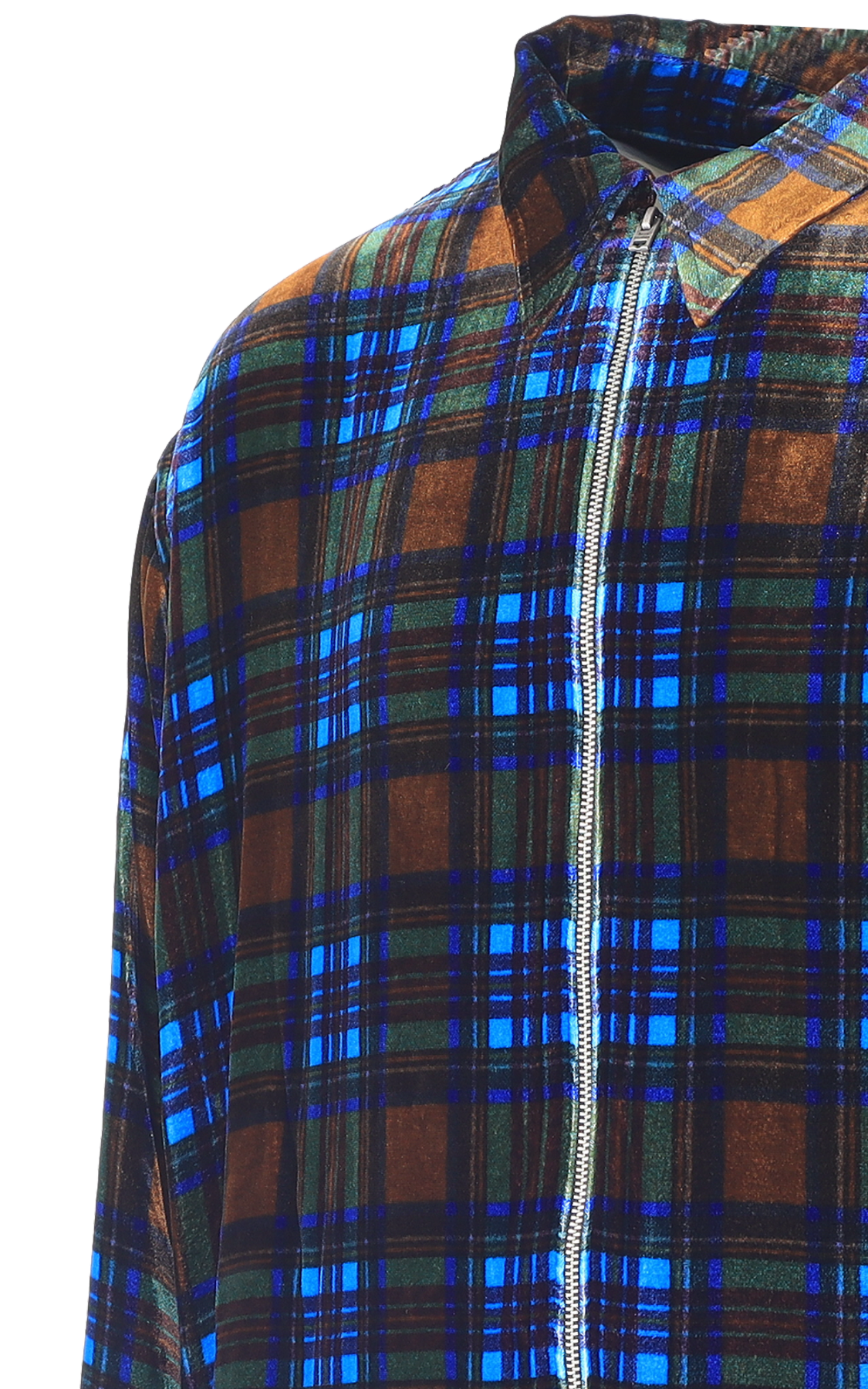 Men Overshirt blue/brown