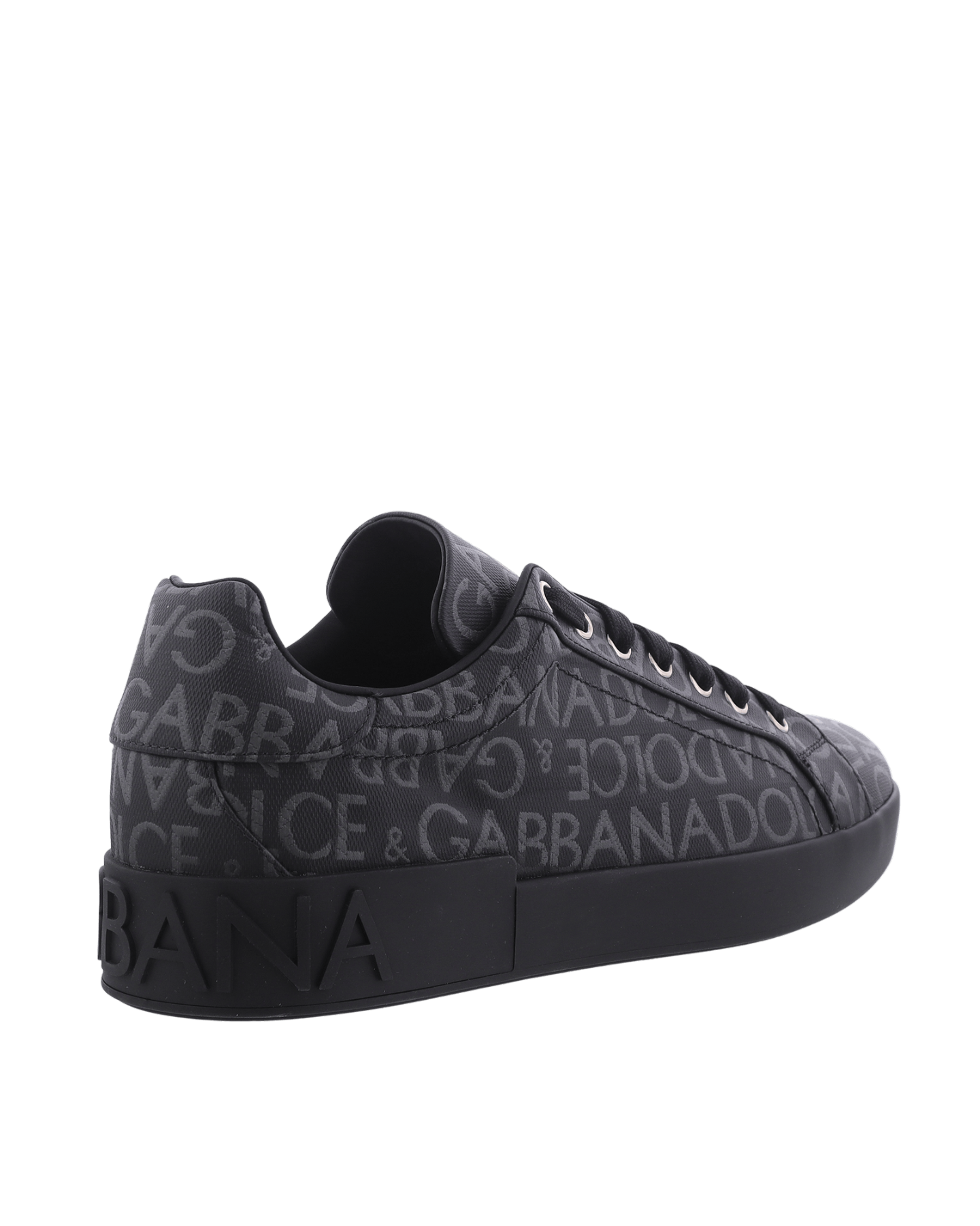 Dolce&Gabbana Heren Coated Portofino Sneakers Zwar – foto 3