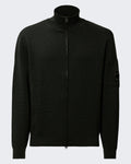 C.P.Company Men's Re-Wool Zip Cardigan Green Jacket