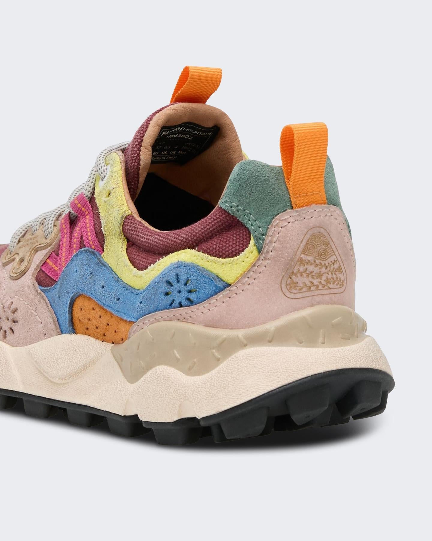 Dames Yamano 3 Sneaker Beige/Rood