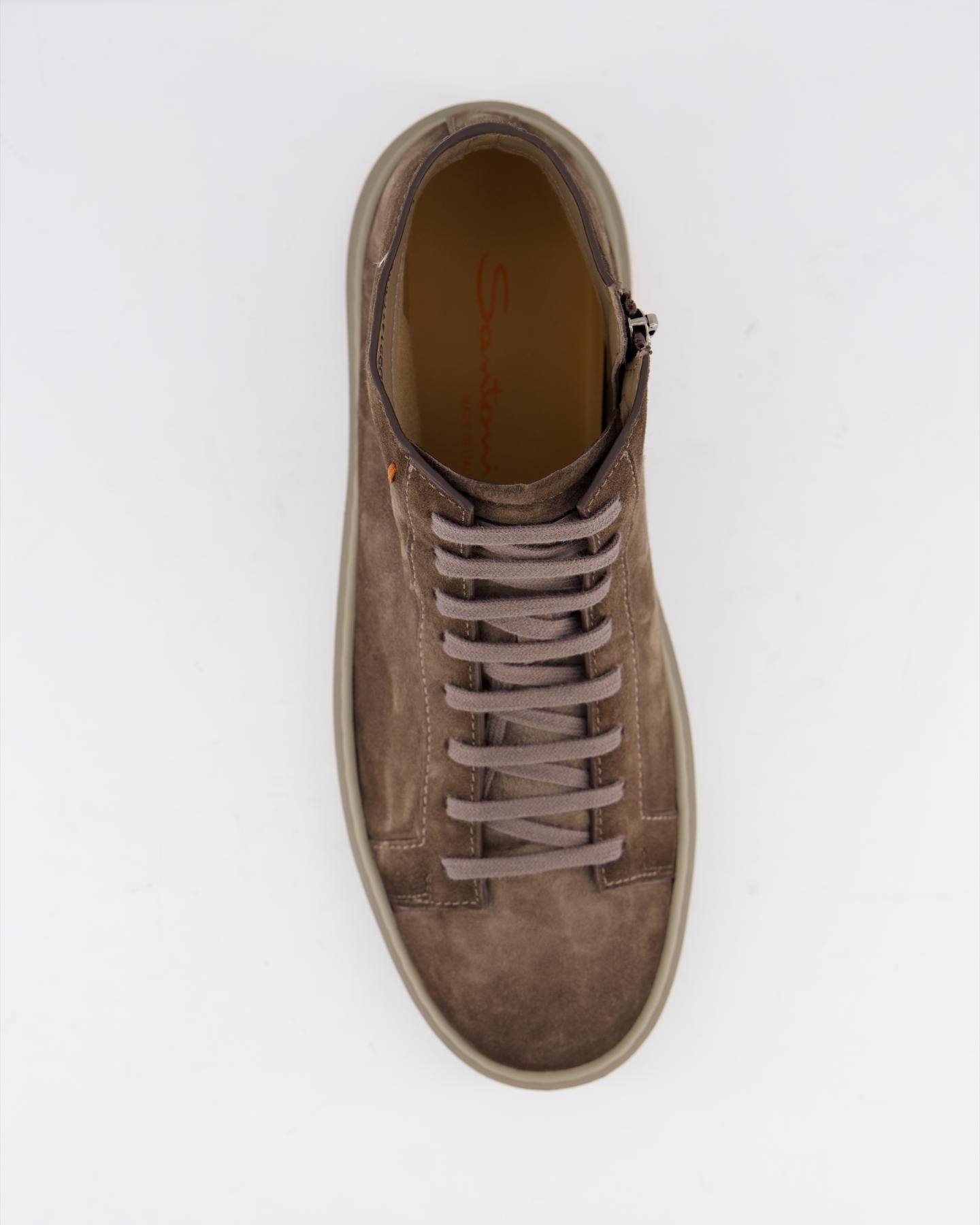 Heren Dump High Sneaker Beige