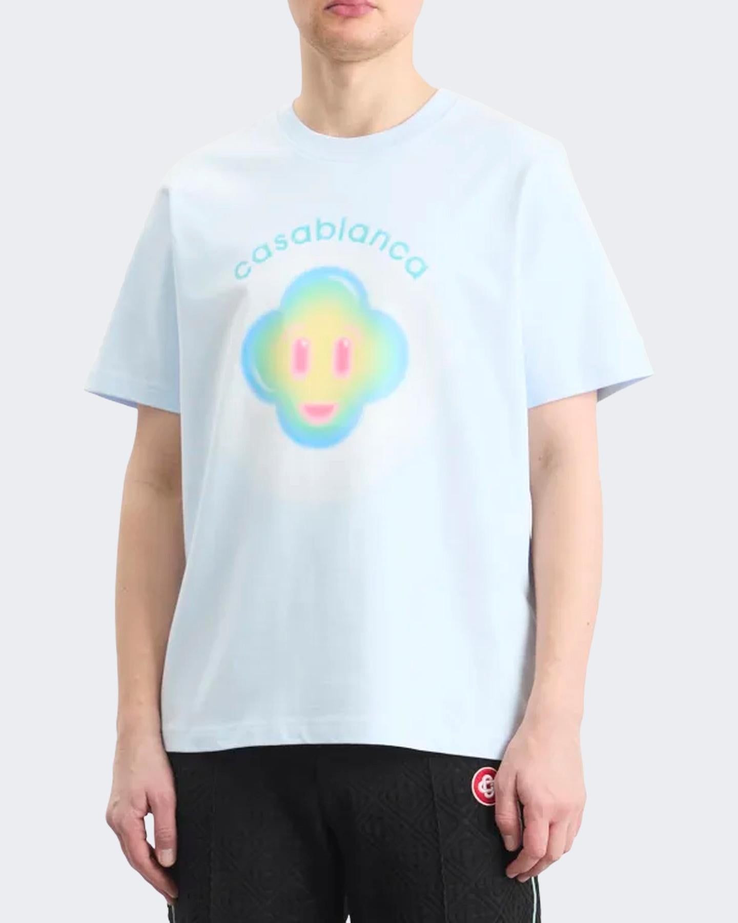 Casablanca Heren Airbrush Smiley T-Shirt