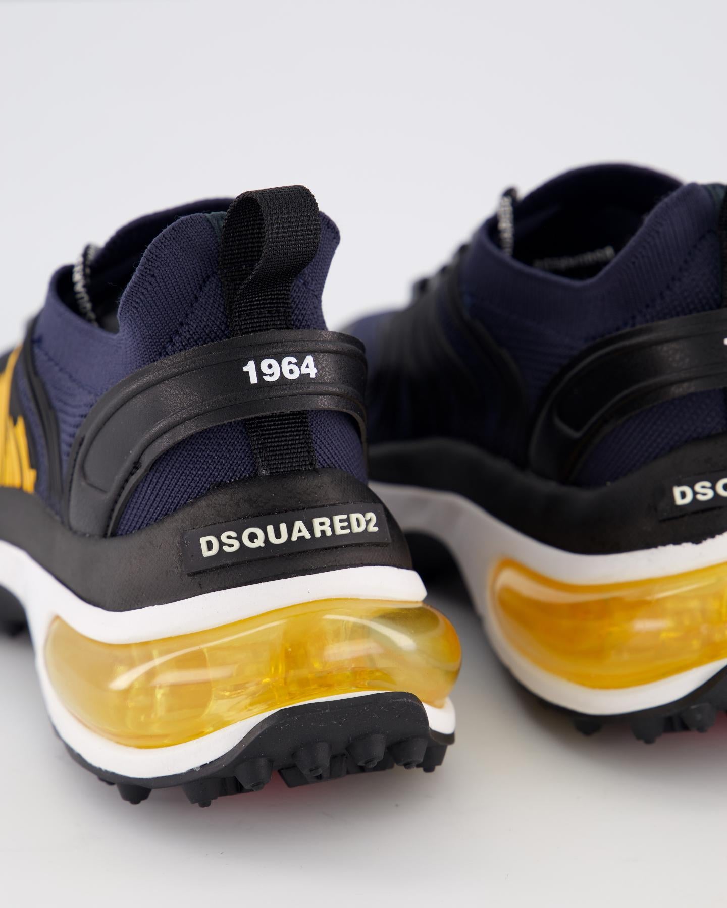 Heren Bubble Sneakers Zwart/Blauw