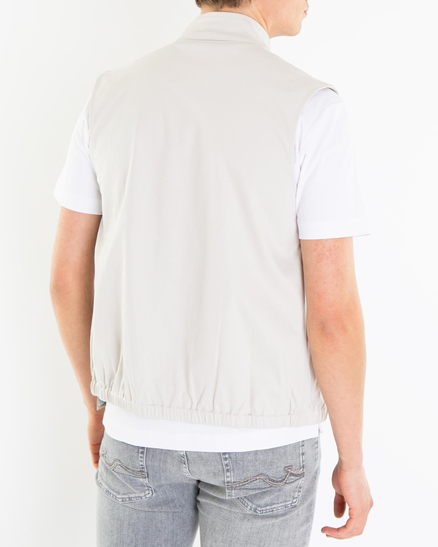 Heren Supima Bodywarmer Grijs