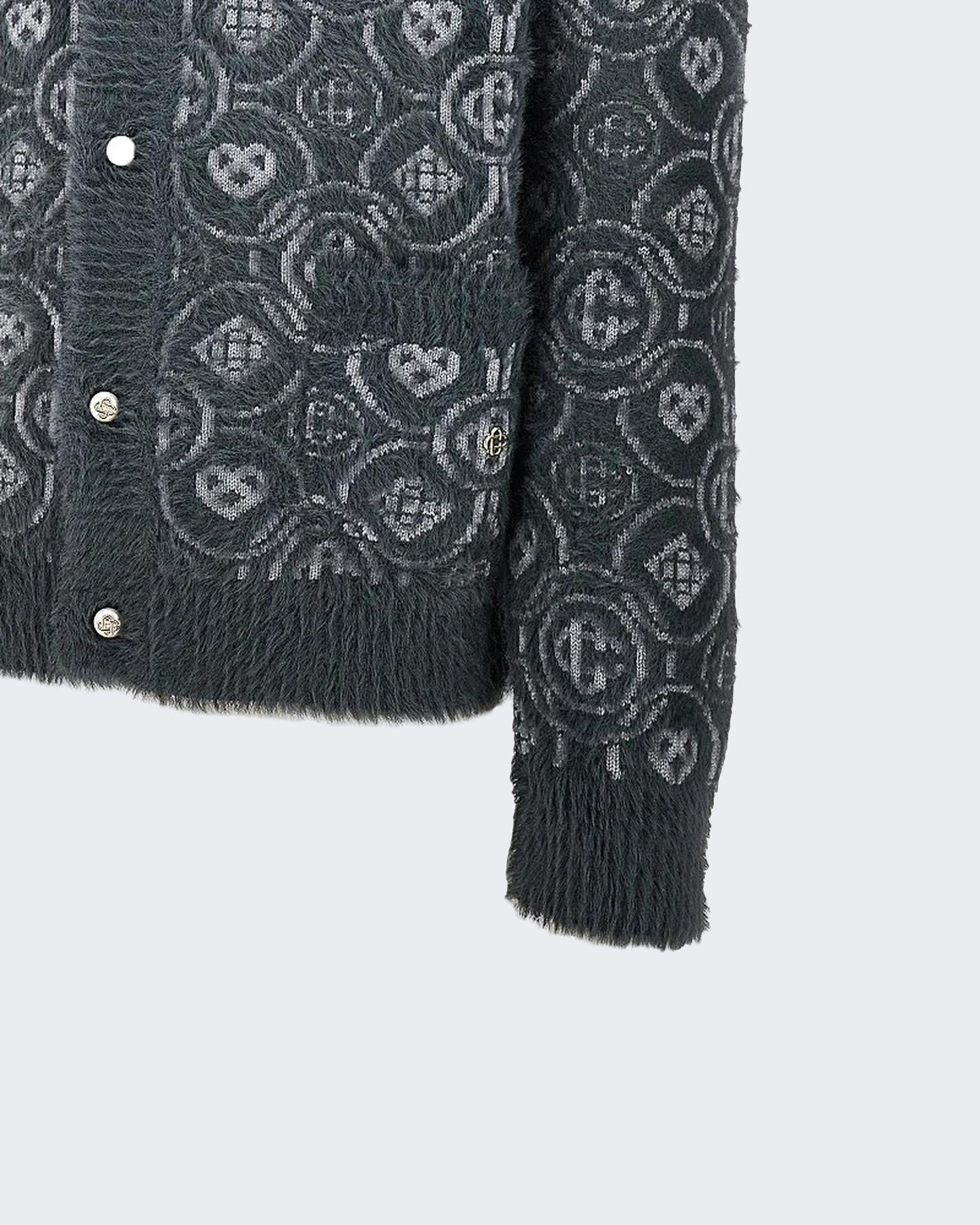 Heren FLUFFY MONOGRAM CARDIGAN