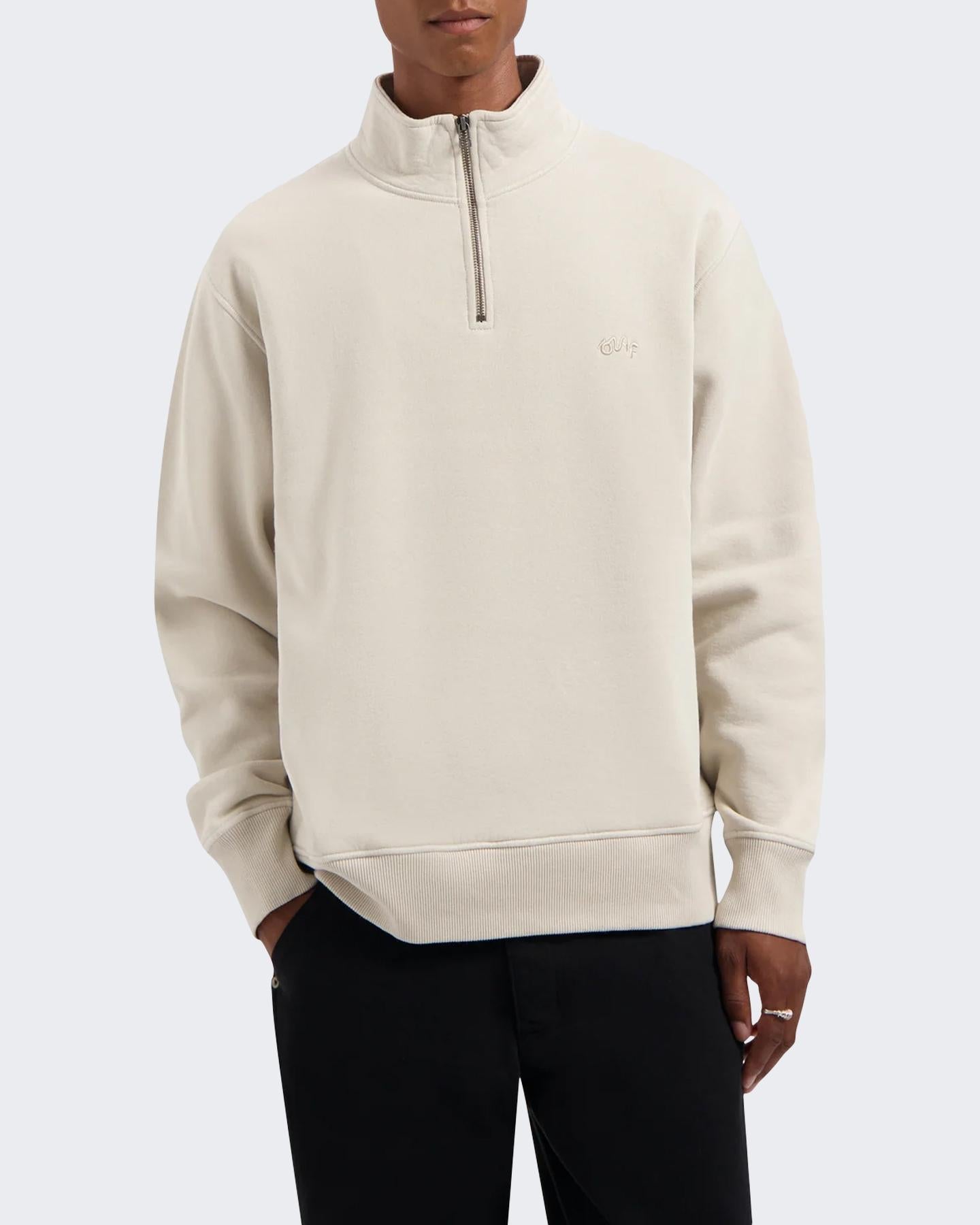 Heren Signature Half Zip Grijs