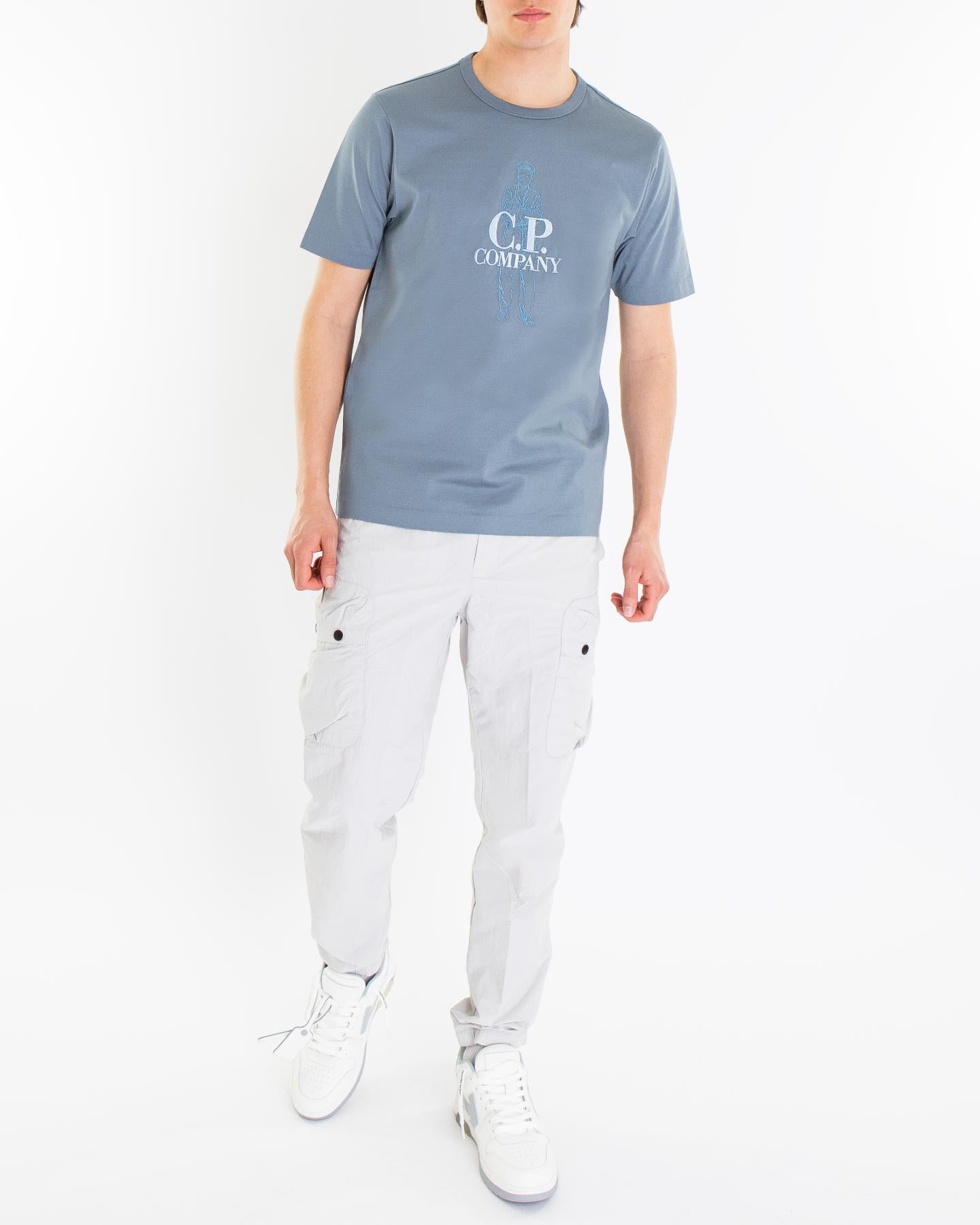 Heren Twisted Sailer T-Shirt Blauw