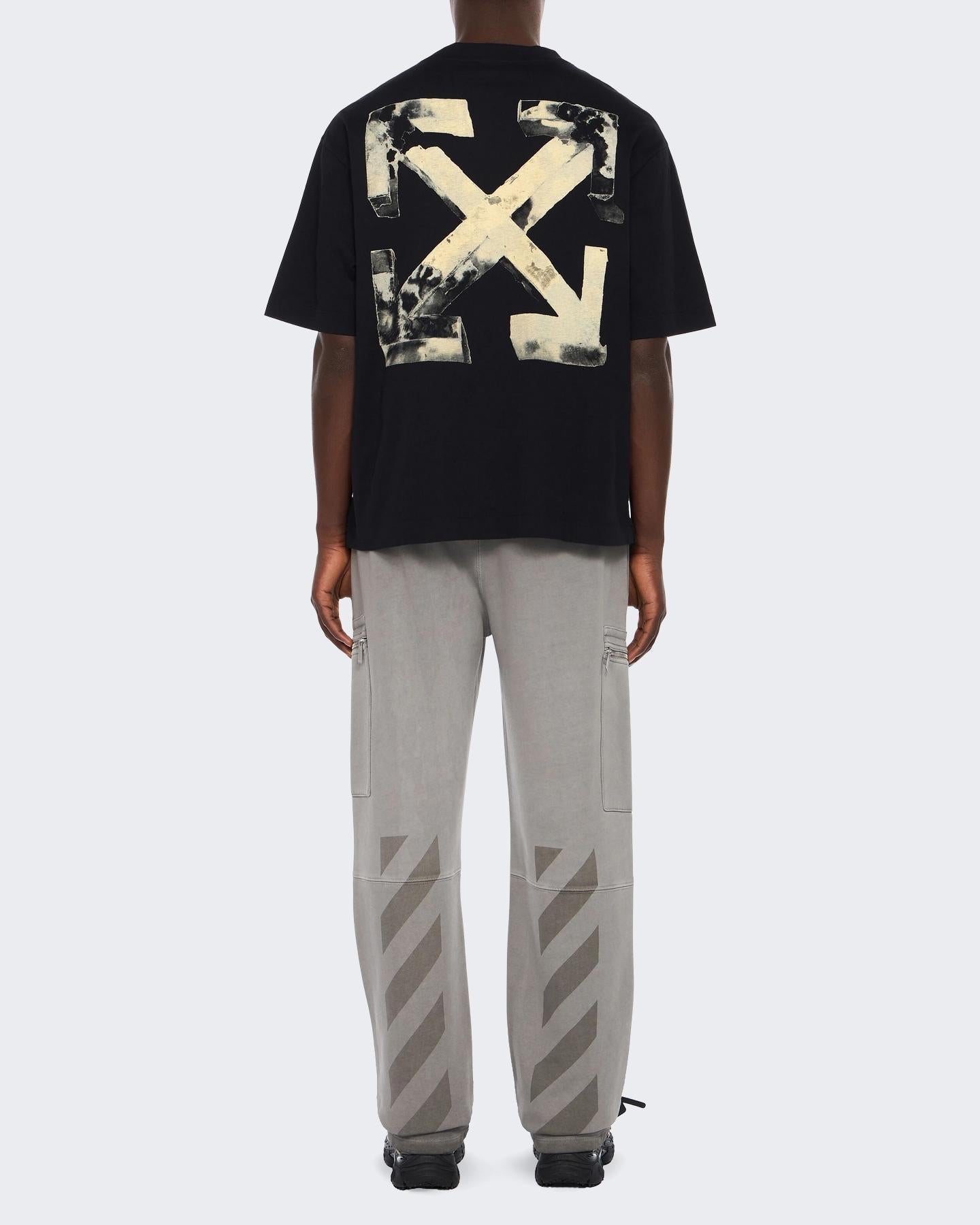 Heren Cloudy Arrow T-Shirt Zwart