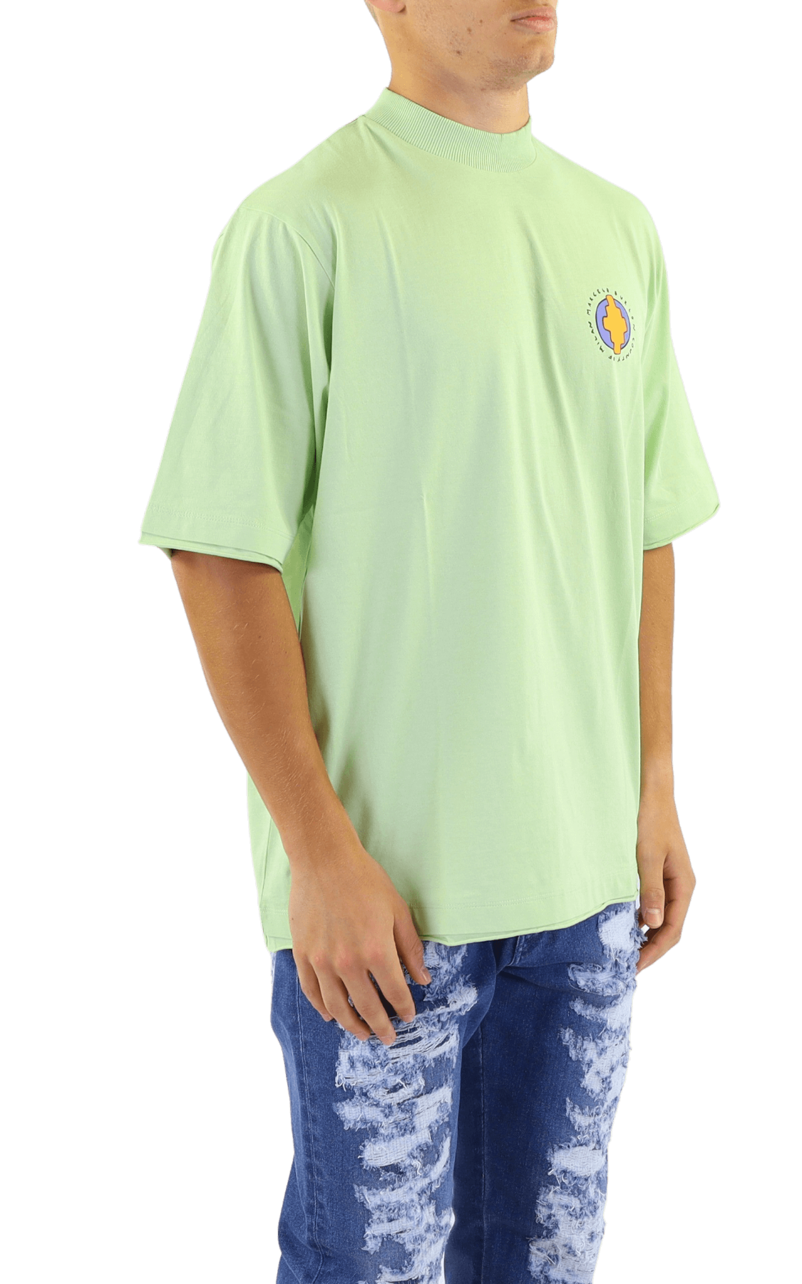 Men Sunset Bird DBL him over Tee