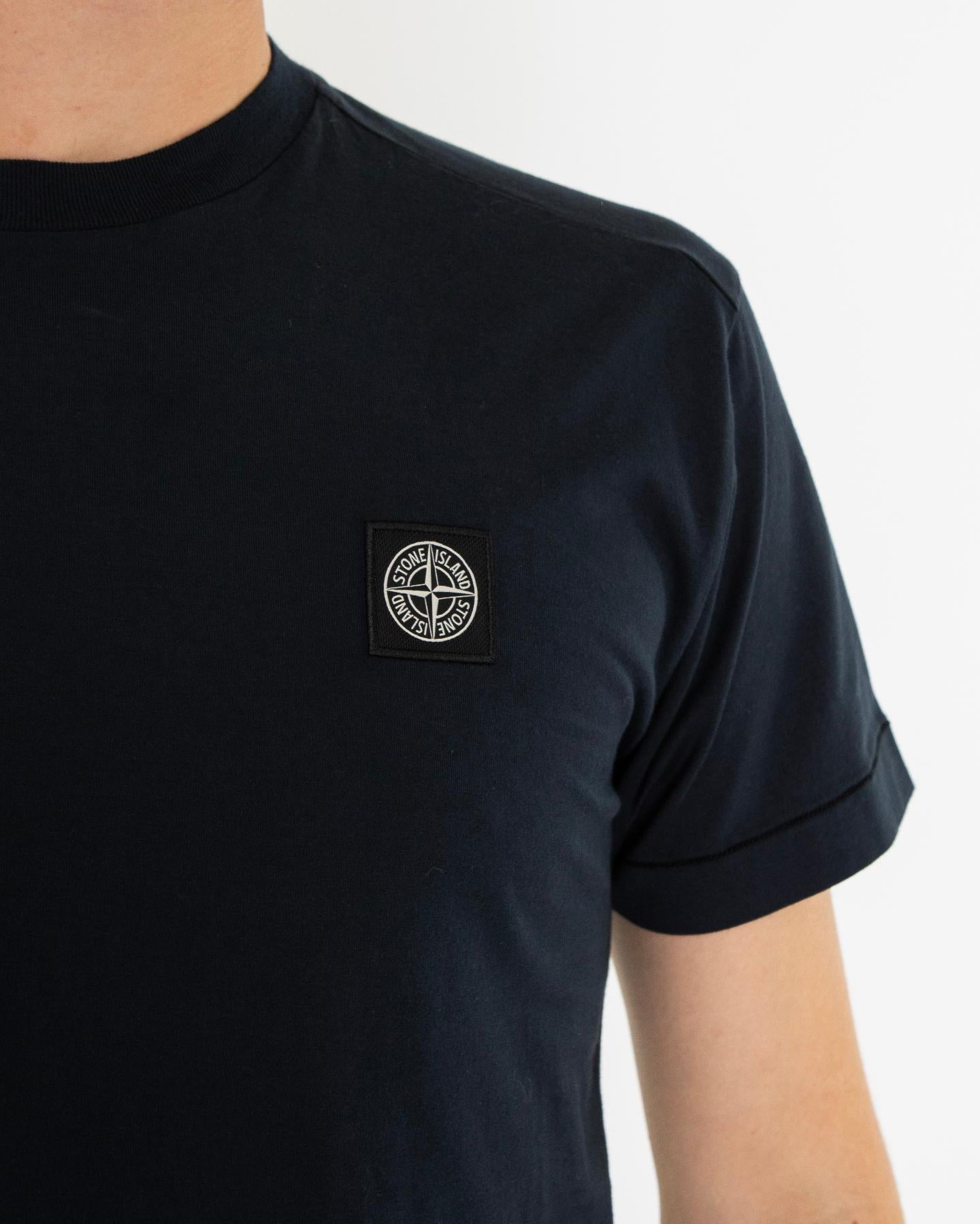 Heren Compasslogo T-Shirt Blauw
