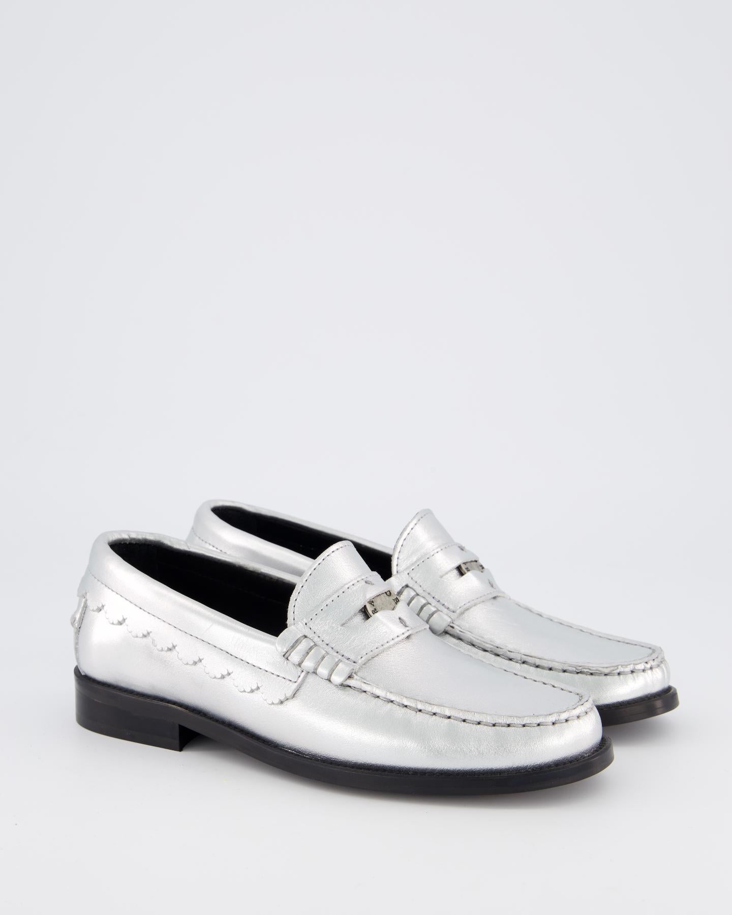 Dames Coin Loafer Metallic/Zilver