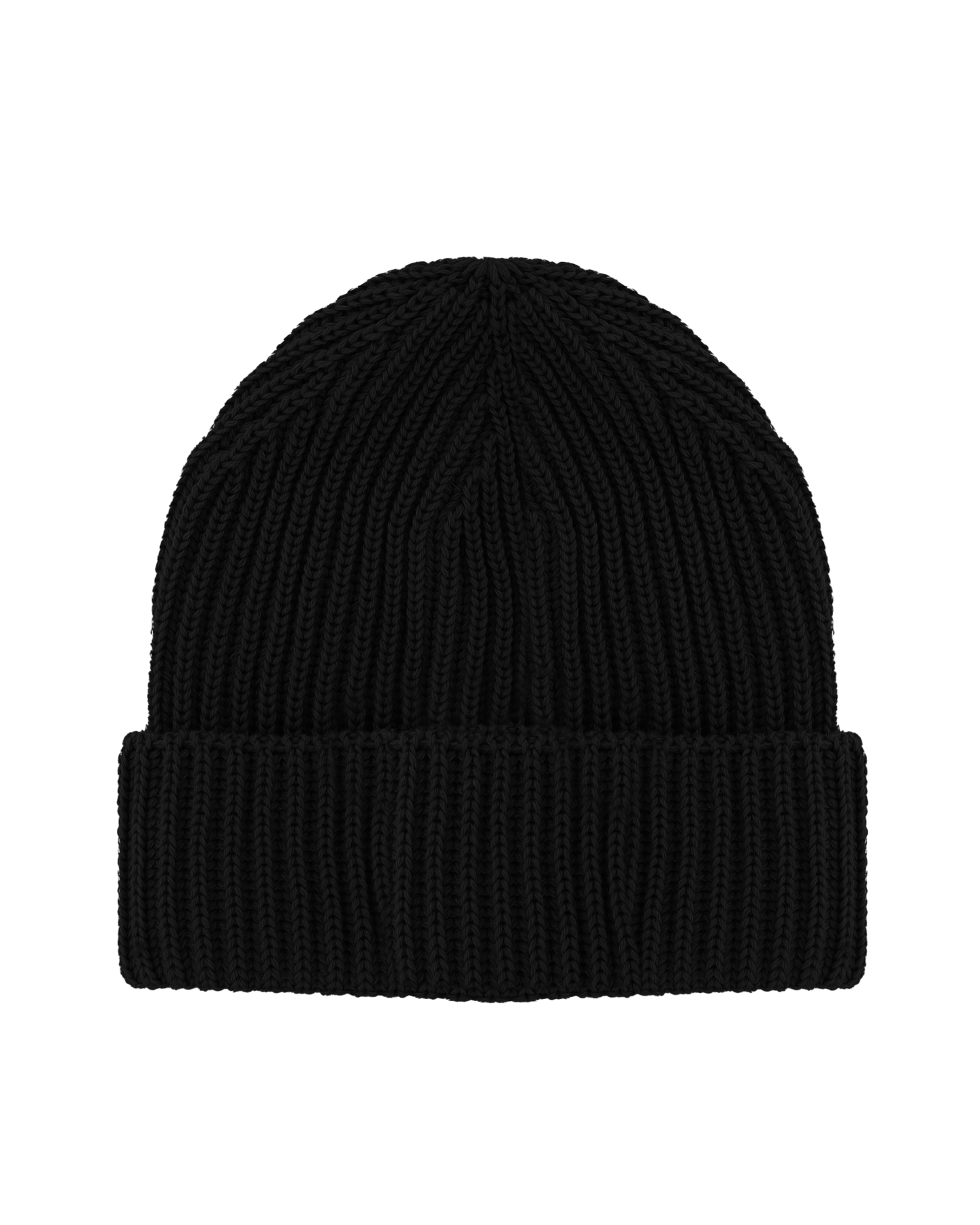 Men Extra fine merino wool hat black