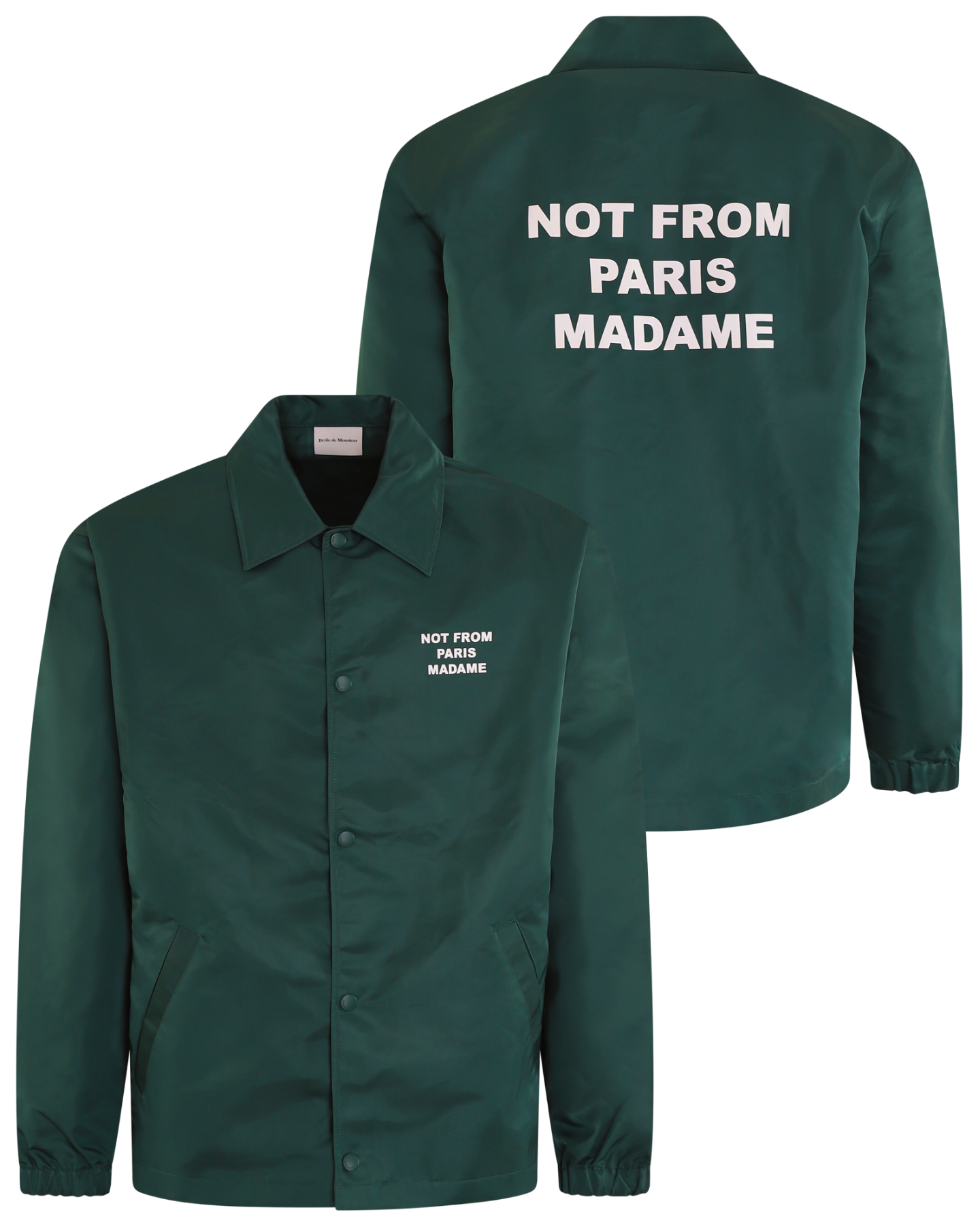 Heren Slogan Jacket Groen