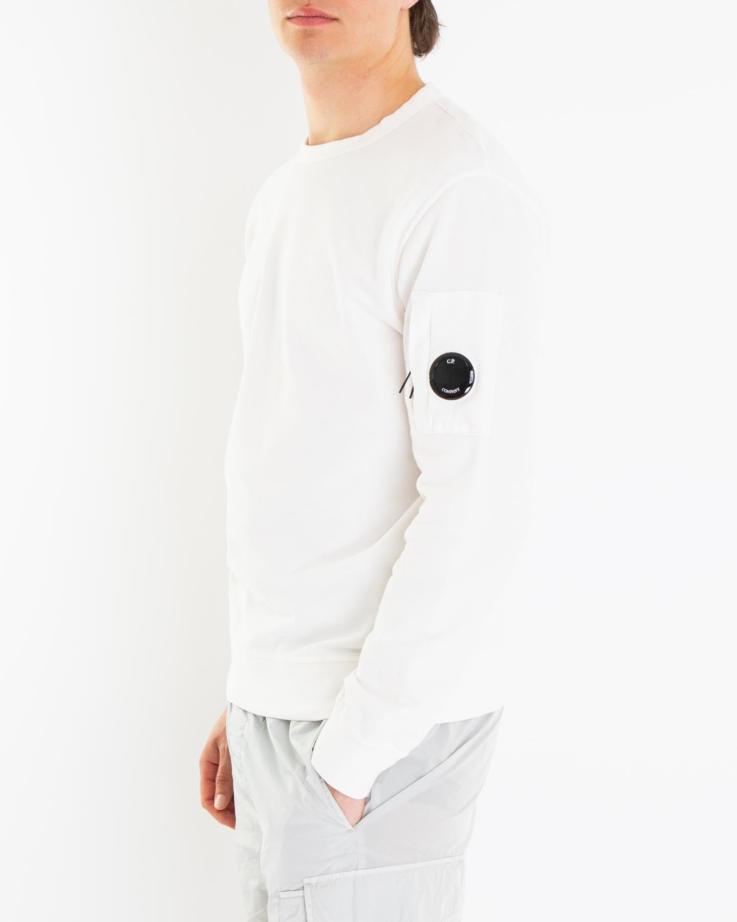 Heren Lens Detailed Sweater Wit