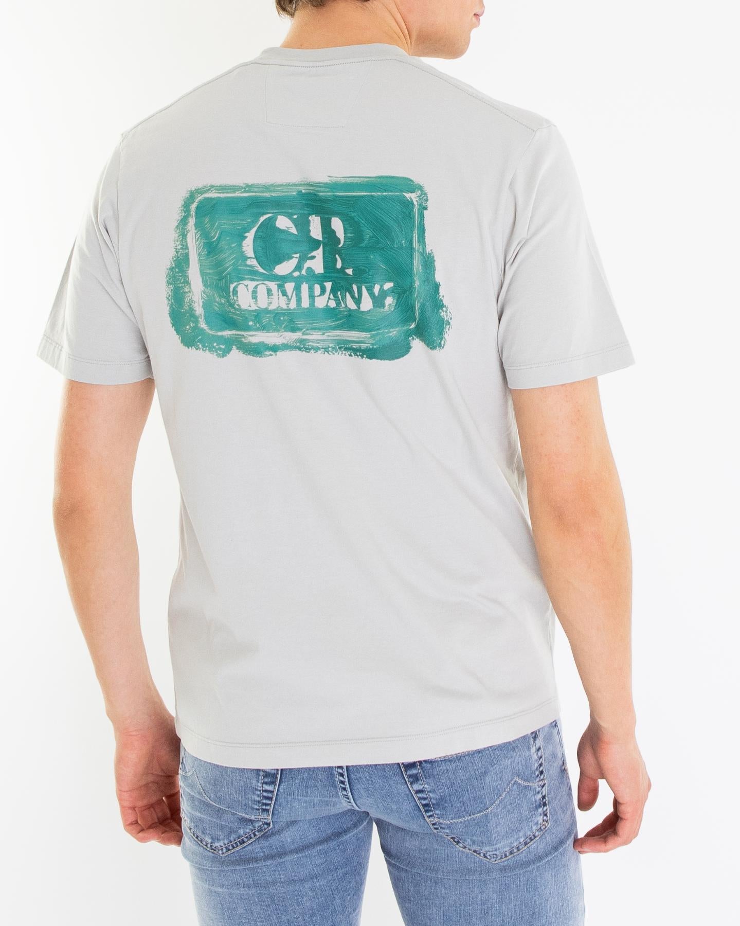 Heren Graphic Logo T-Shirt Grijs
