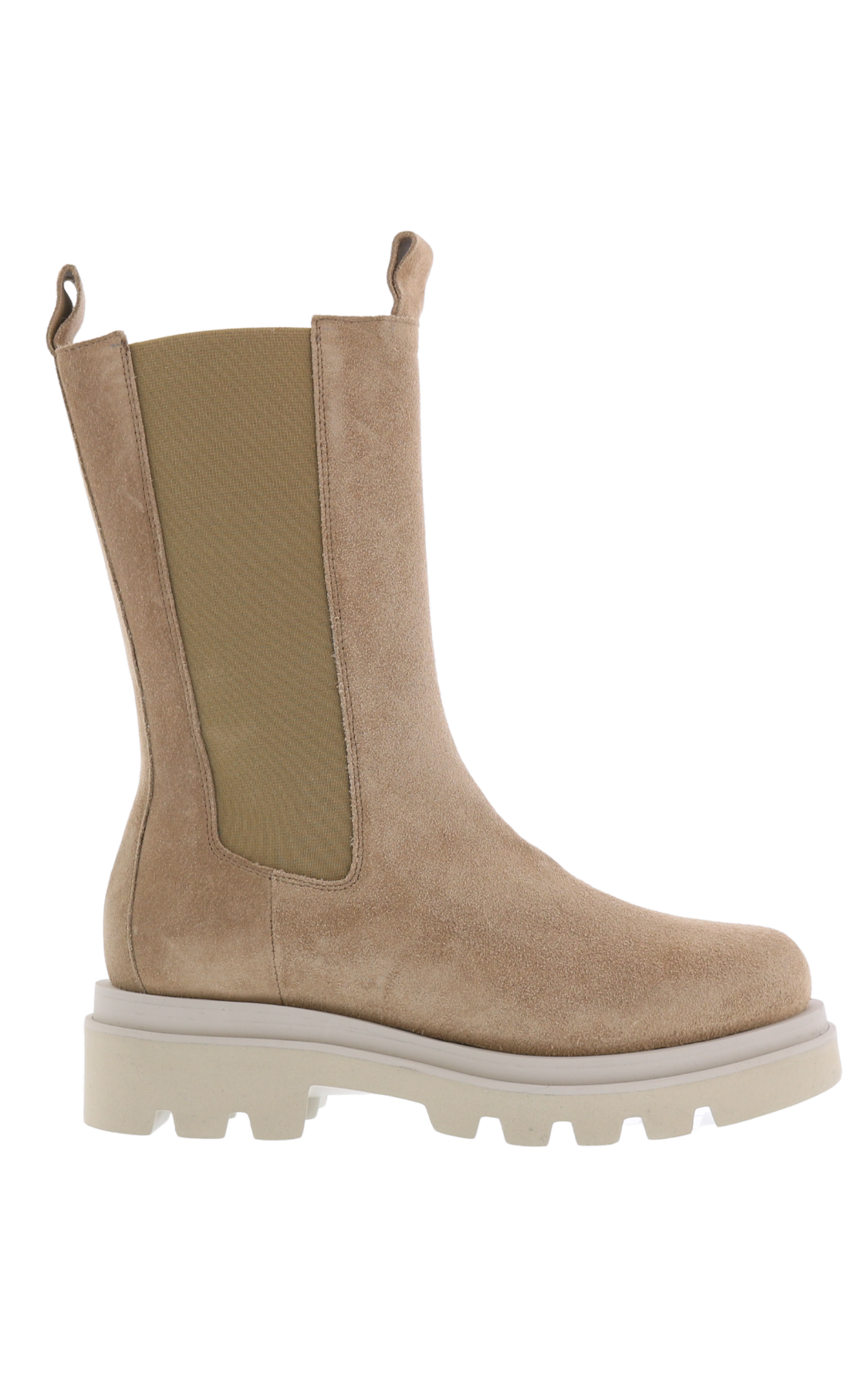 Women Bloque Beige High Chelsea