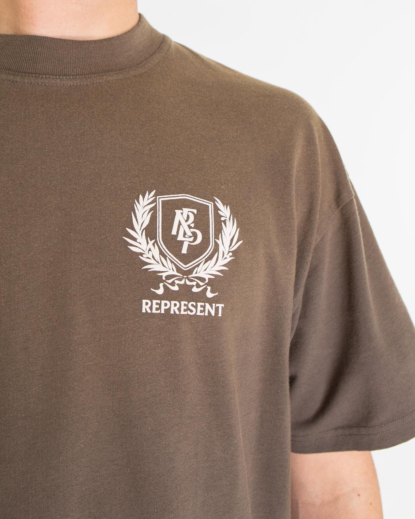 Heren Crest T-Shirt Beige