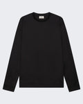 Men's Heavy Supima Sweater Black — huidige kleur