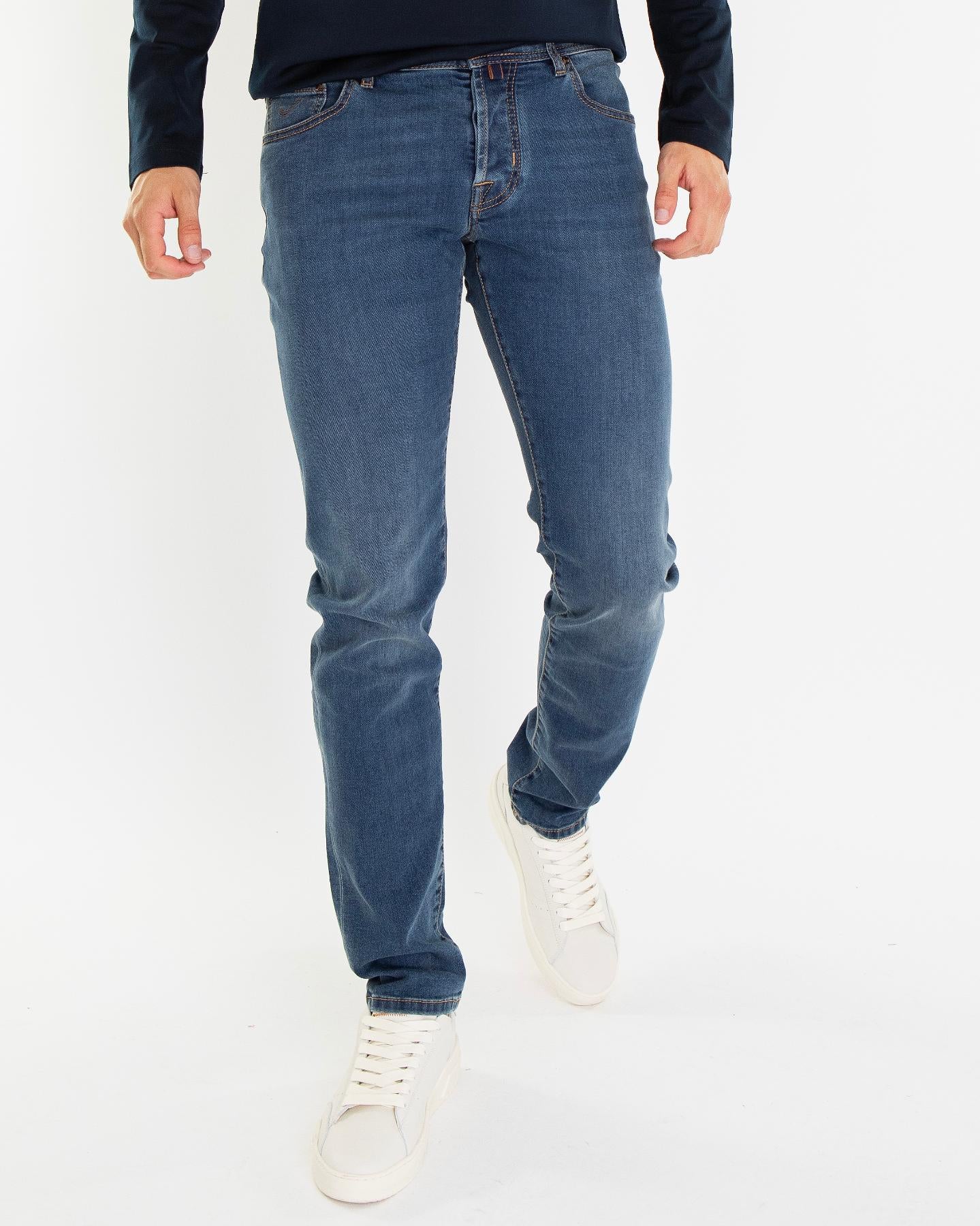 Heren Nick Slim Jeans Blauw