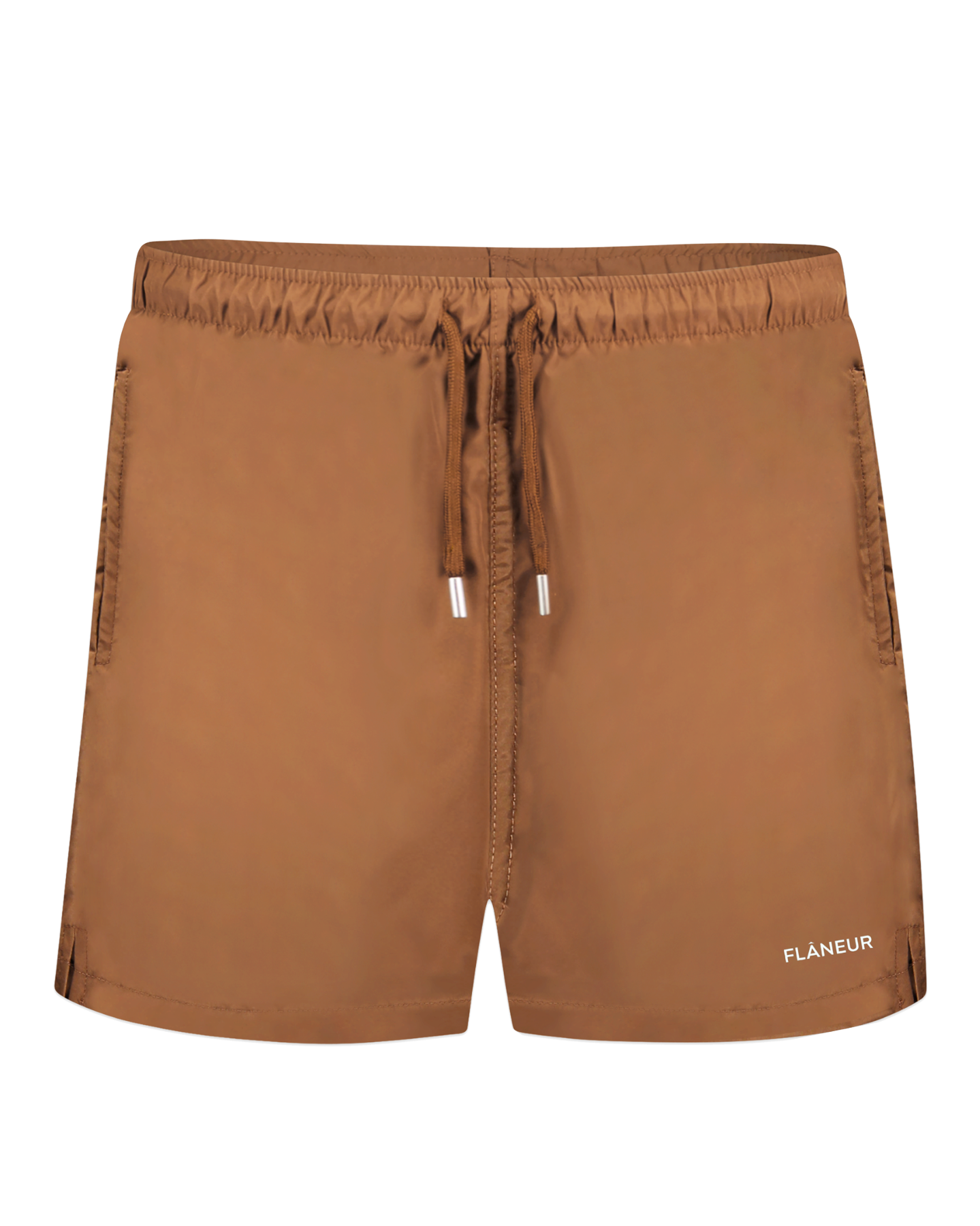 FLÂNEUR Heren Essential Swim Shorts Bruin