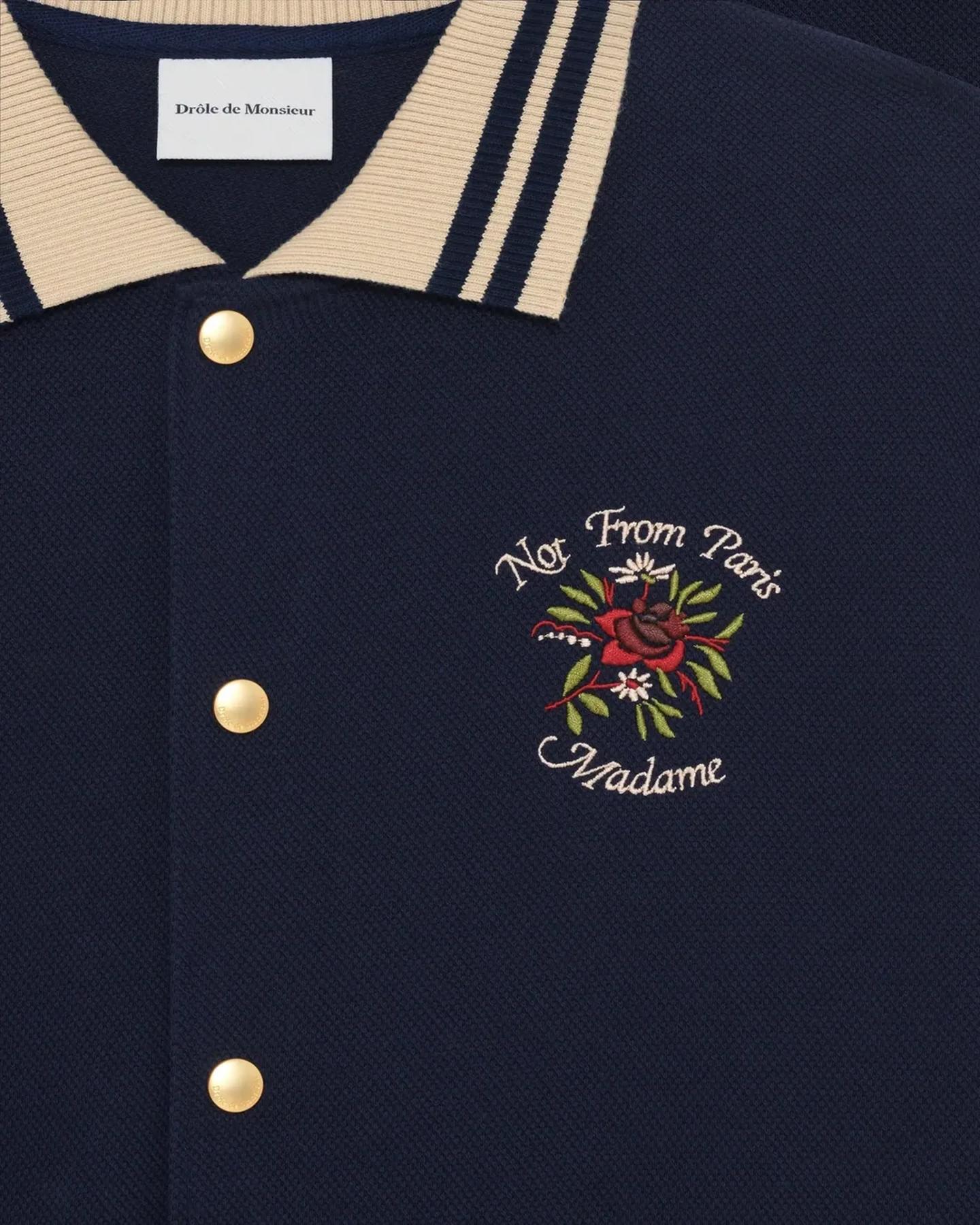 Heren Chemise Piquée Slogan Rose