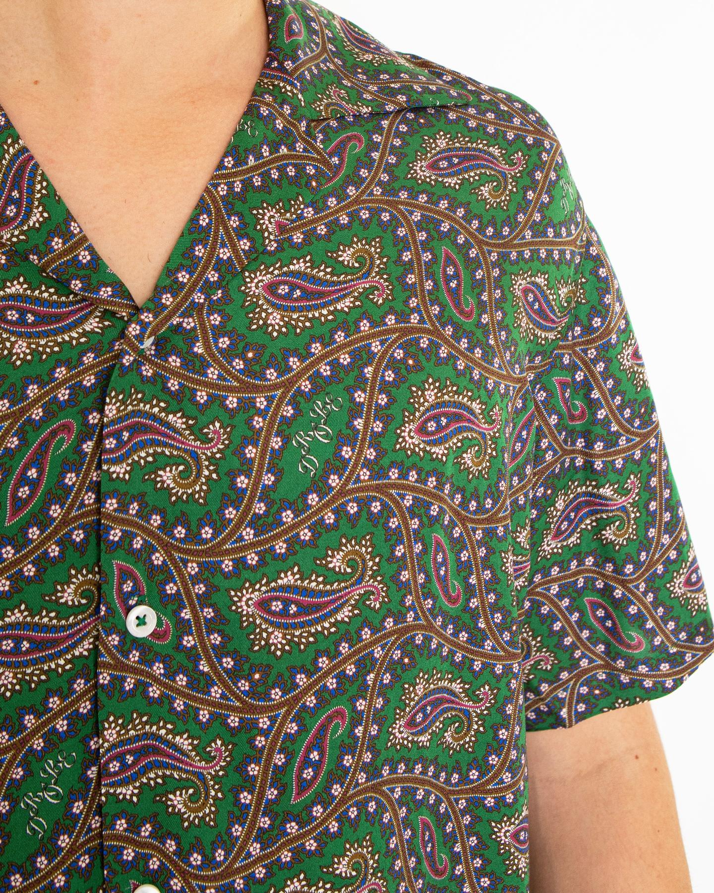 Heren La Chemise Paisley Shirt Groen