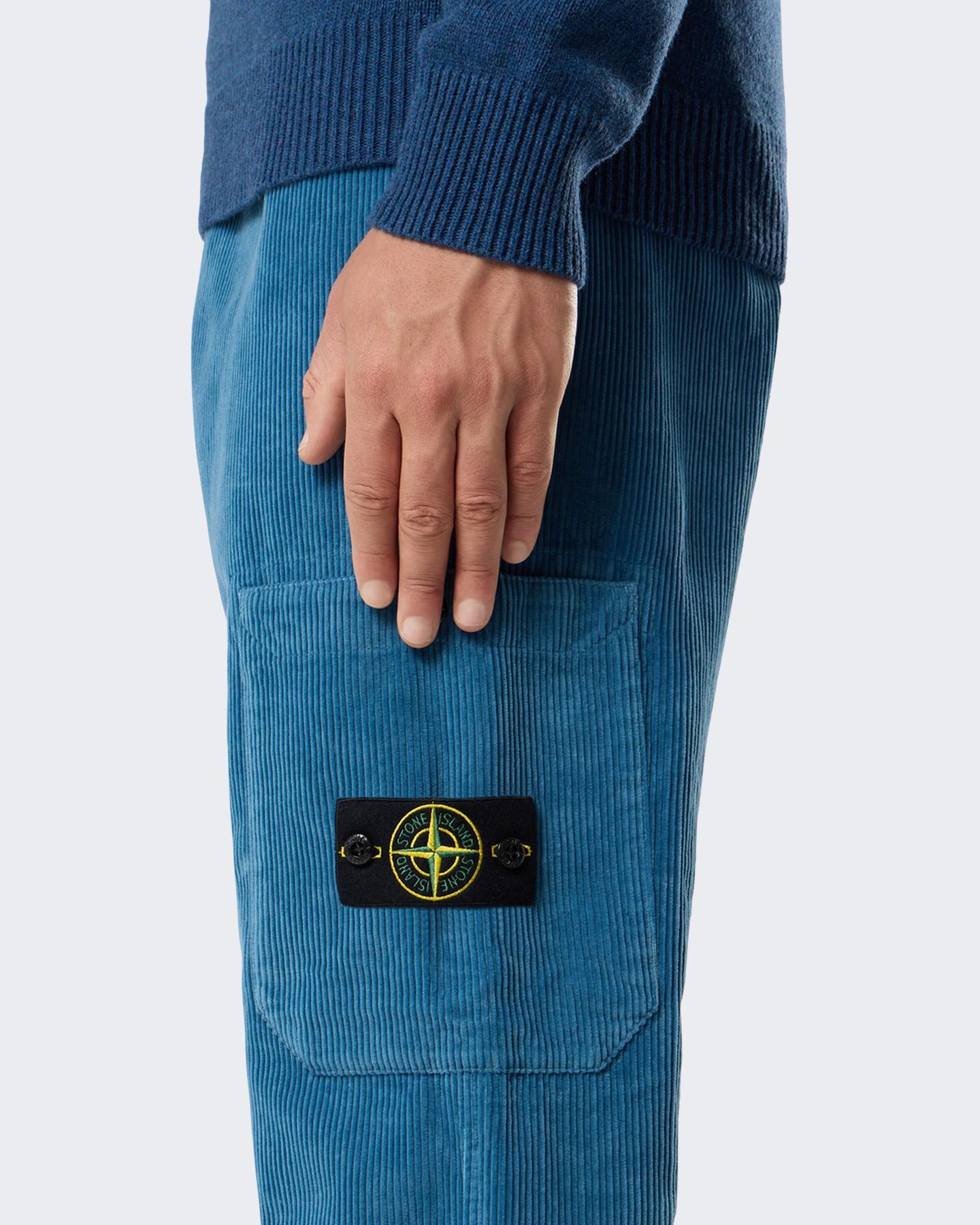 Heren Pocket Trousers Blauw