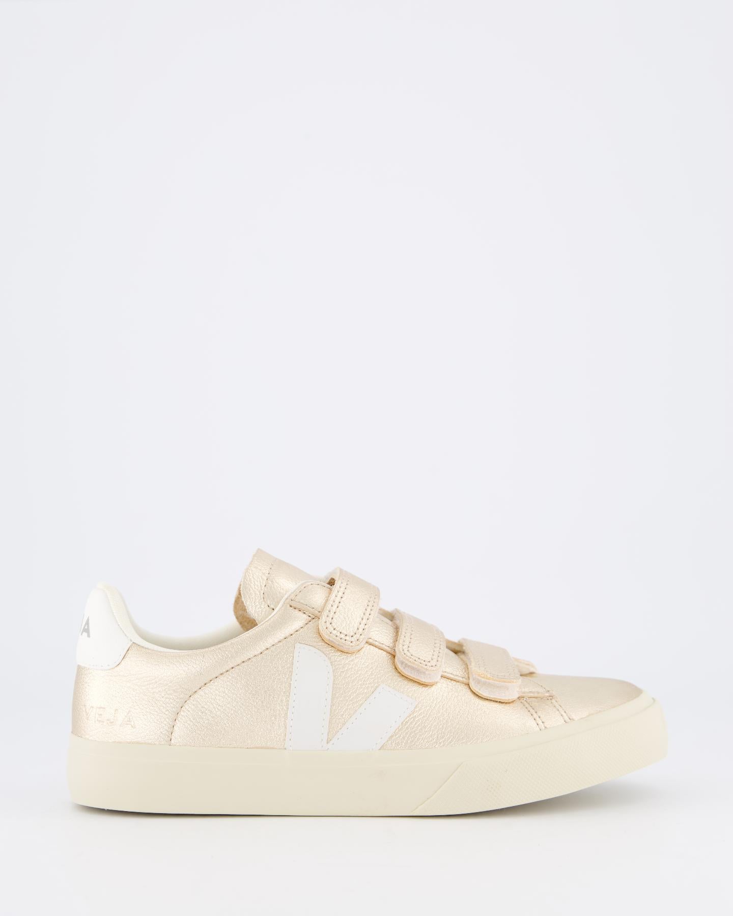 Veja Dames Recife Sneaker Leer Goud