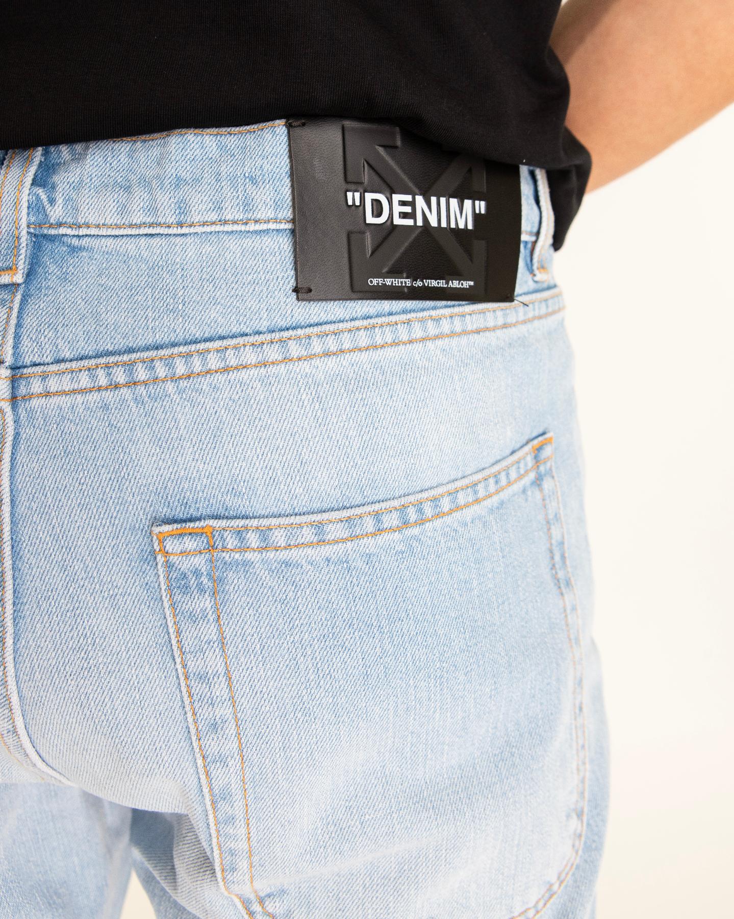 Heren Fresco Diag Relaxed Jeans Blau