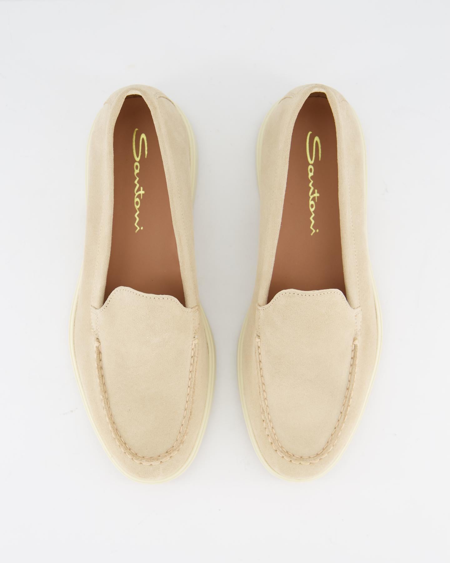 Santoni Dames Yalta Loafer Beige