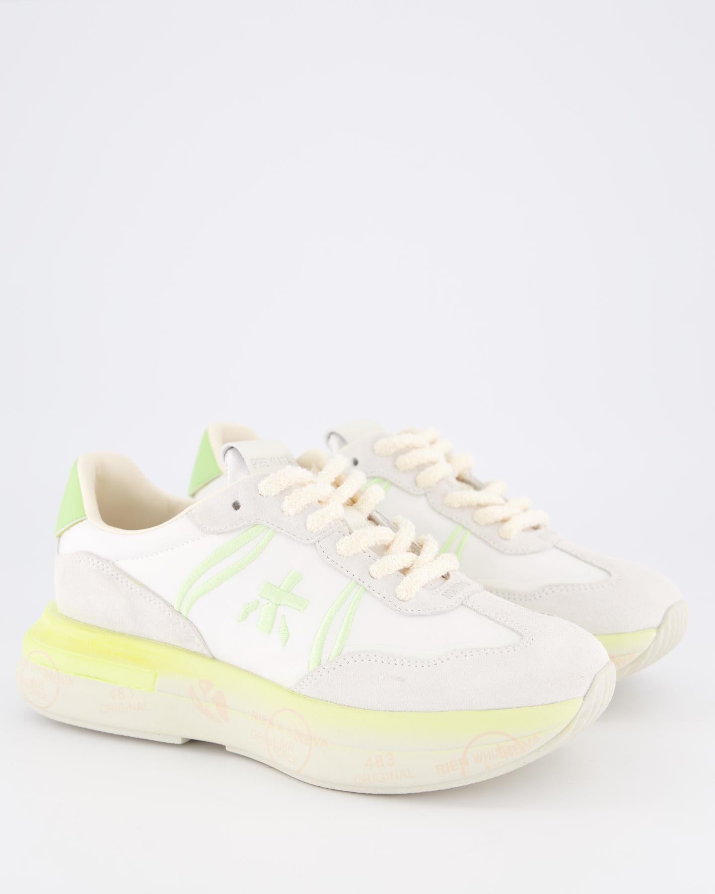 Dames Cassie Sneaker Wit/Lime