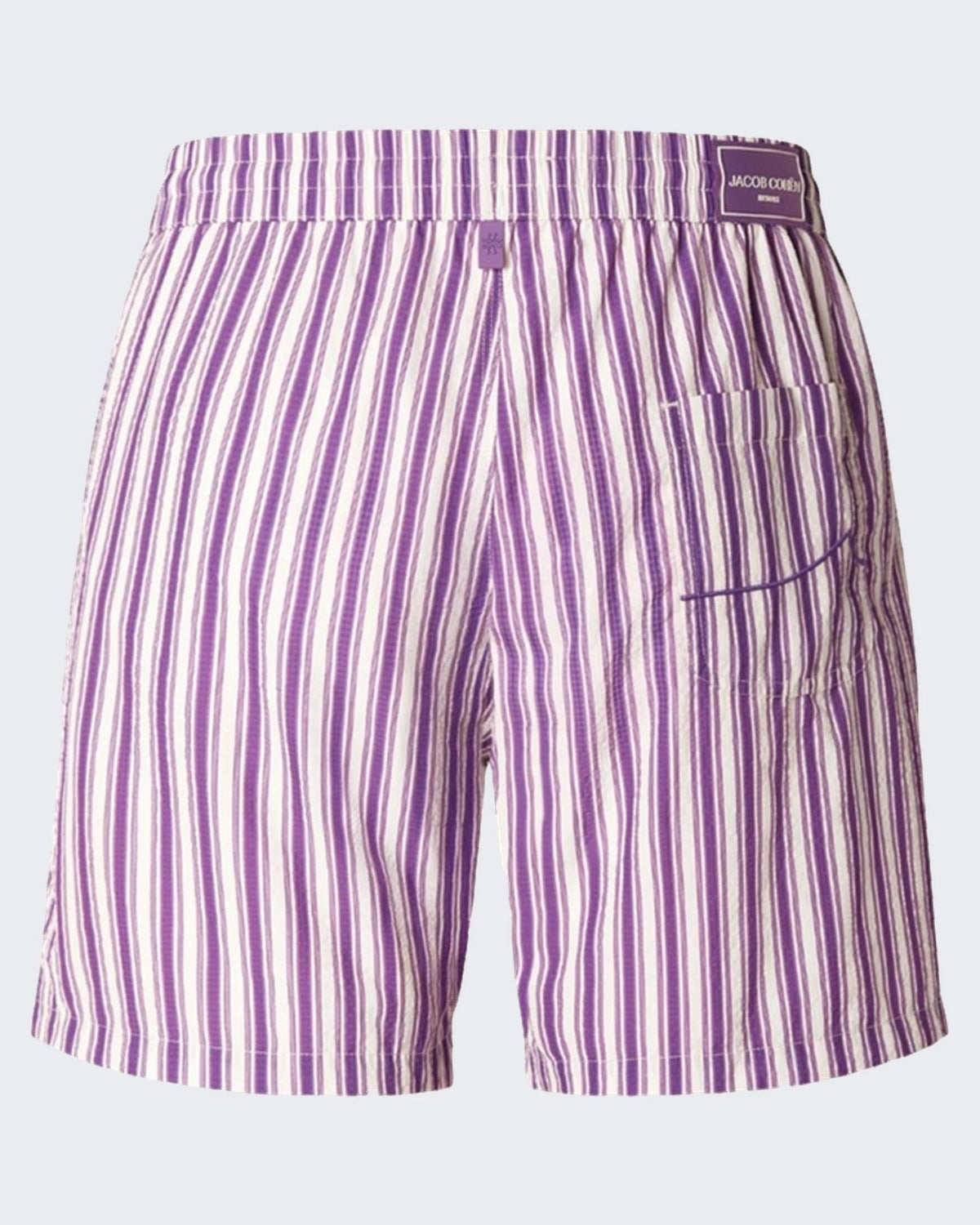 Heren Striped Bermuda paars