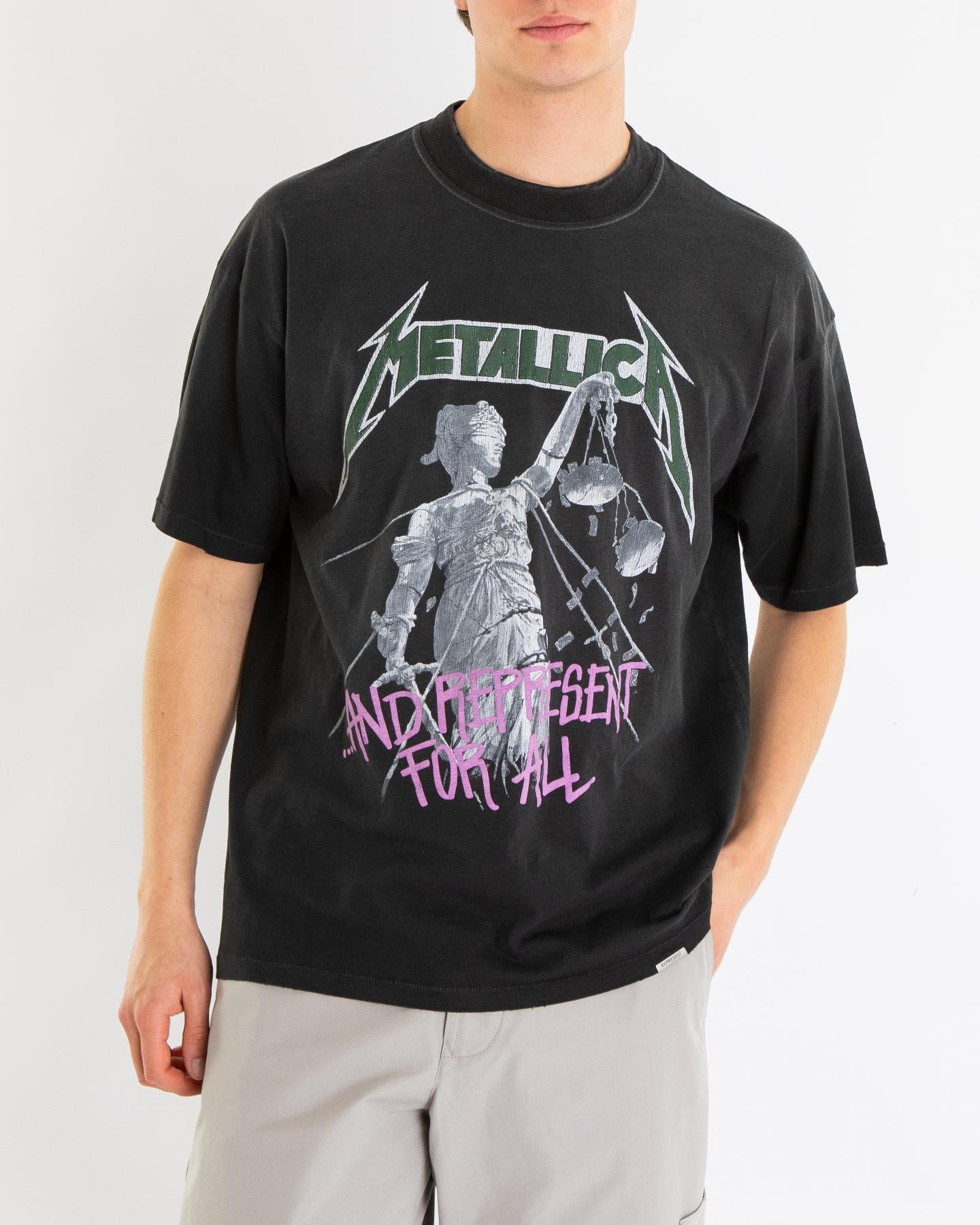 Heren MetallicaJustice T-Shirt Zwart