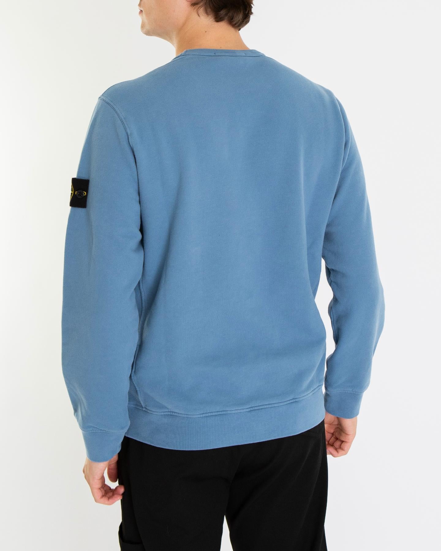 Heren Logo-patch Sweater Blauw