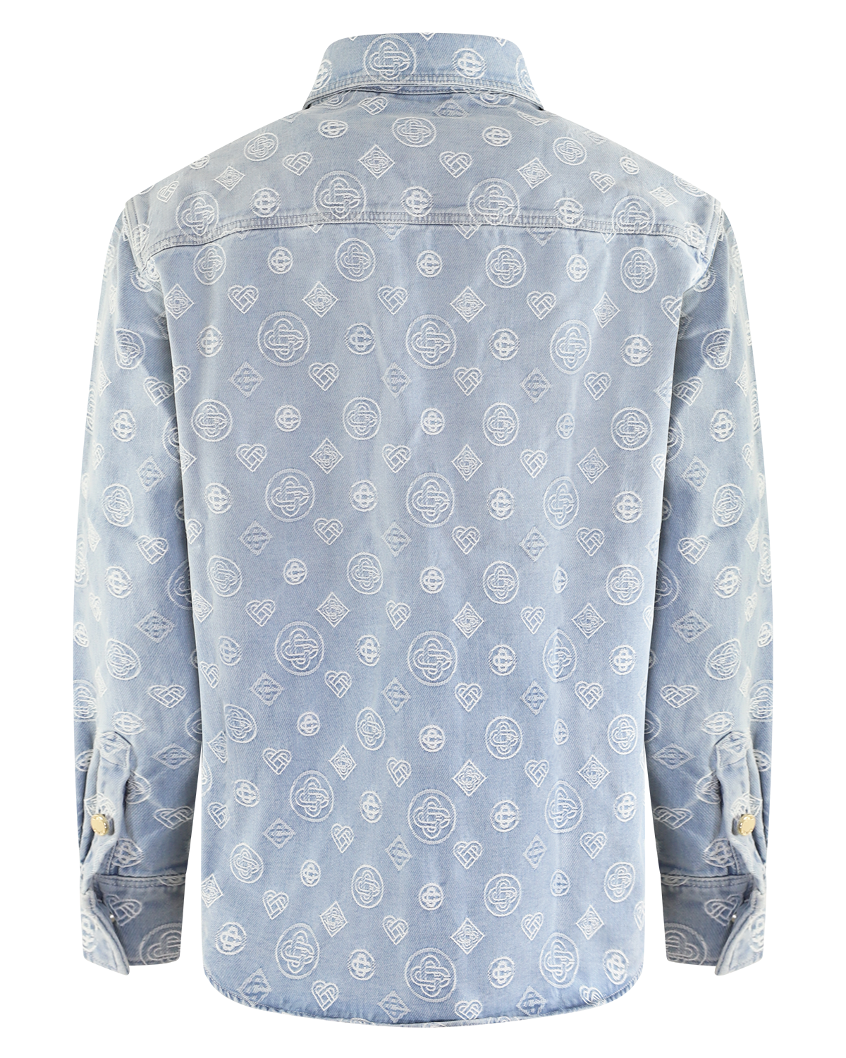 Heren Denim Monogram Shirt