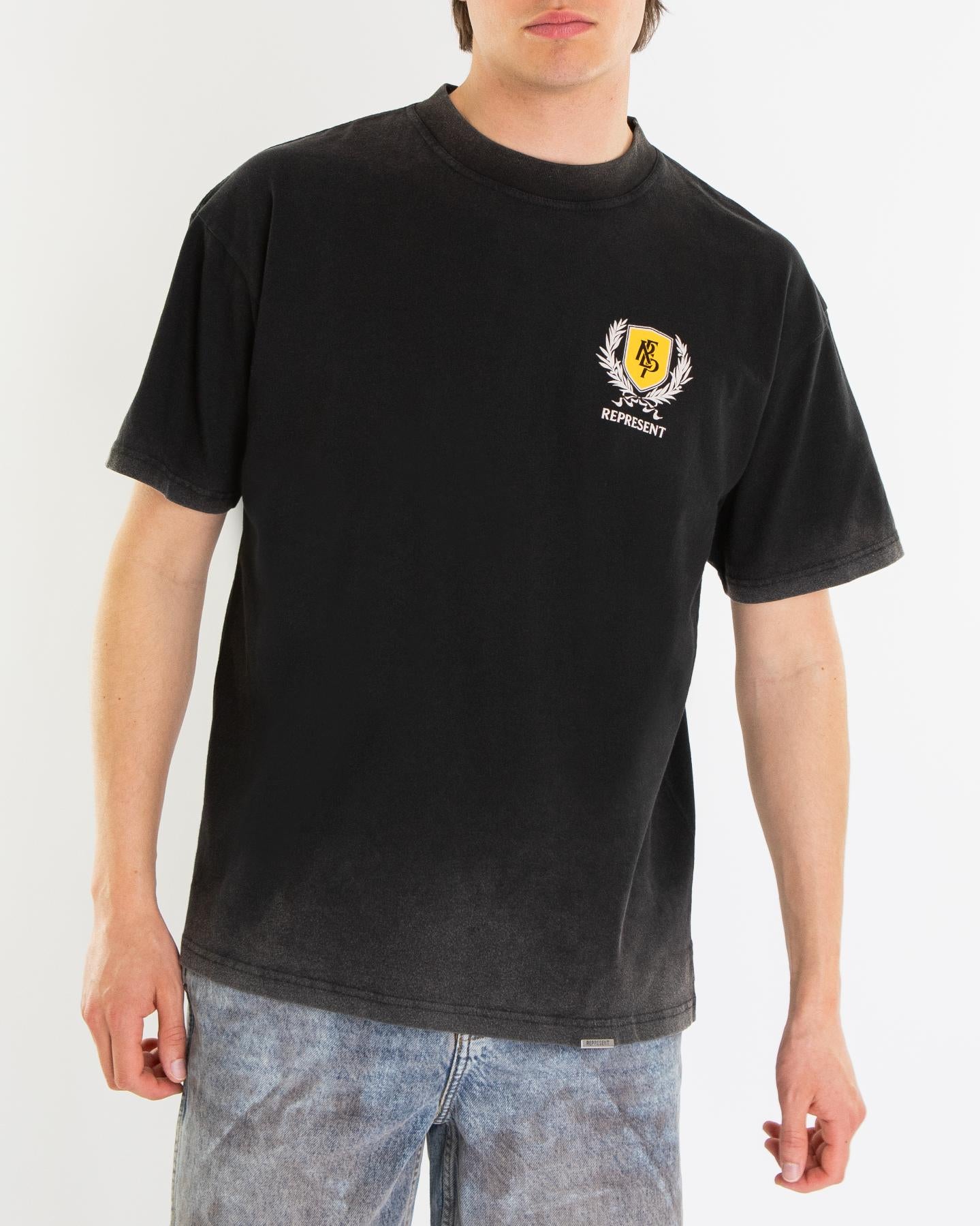 Heren Crest T-Shirt Zwart