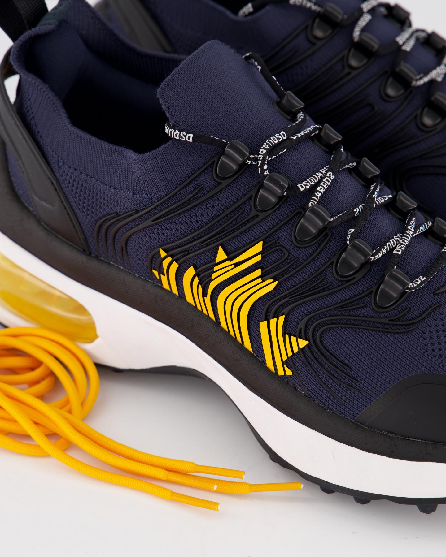 Heren Bubble Sneakers Zwart/Blauw