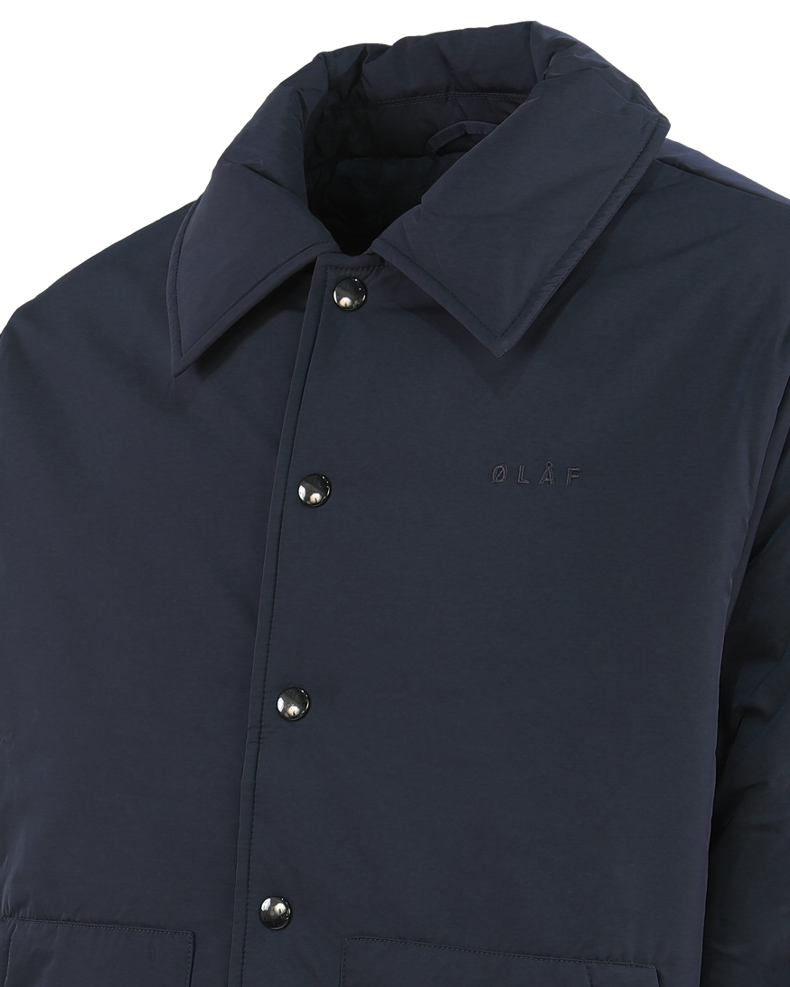 Men Padded Coach Jacket Blue