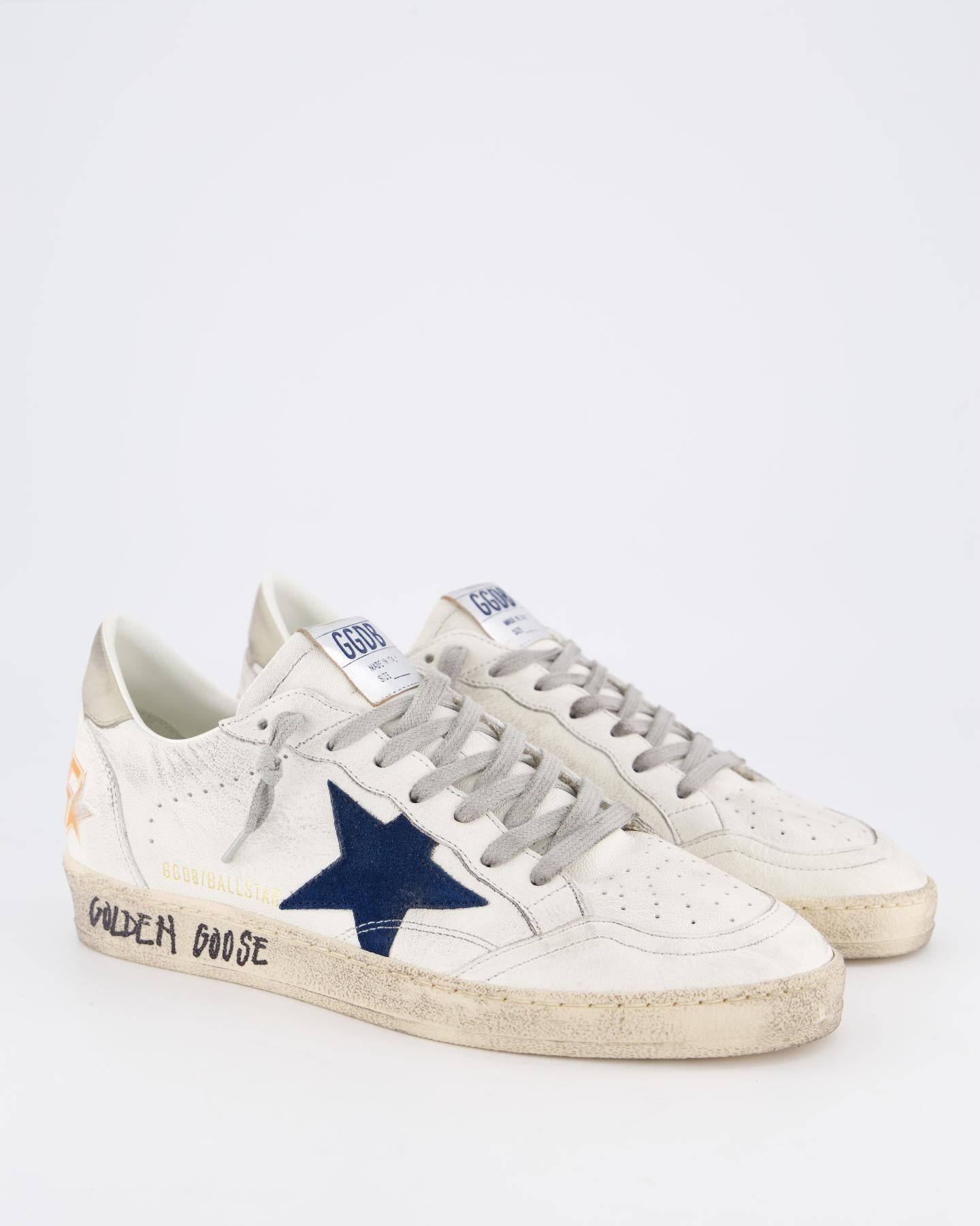 Heren Ball Star Sneaker Wit/Blauw