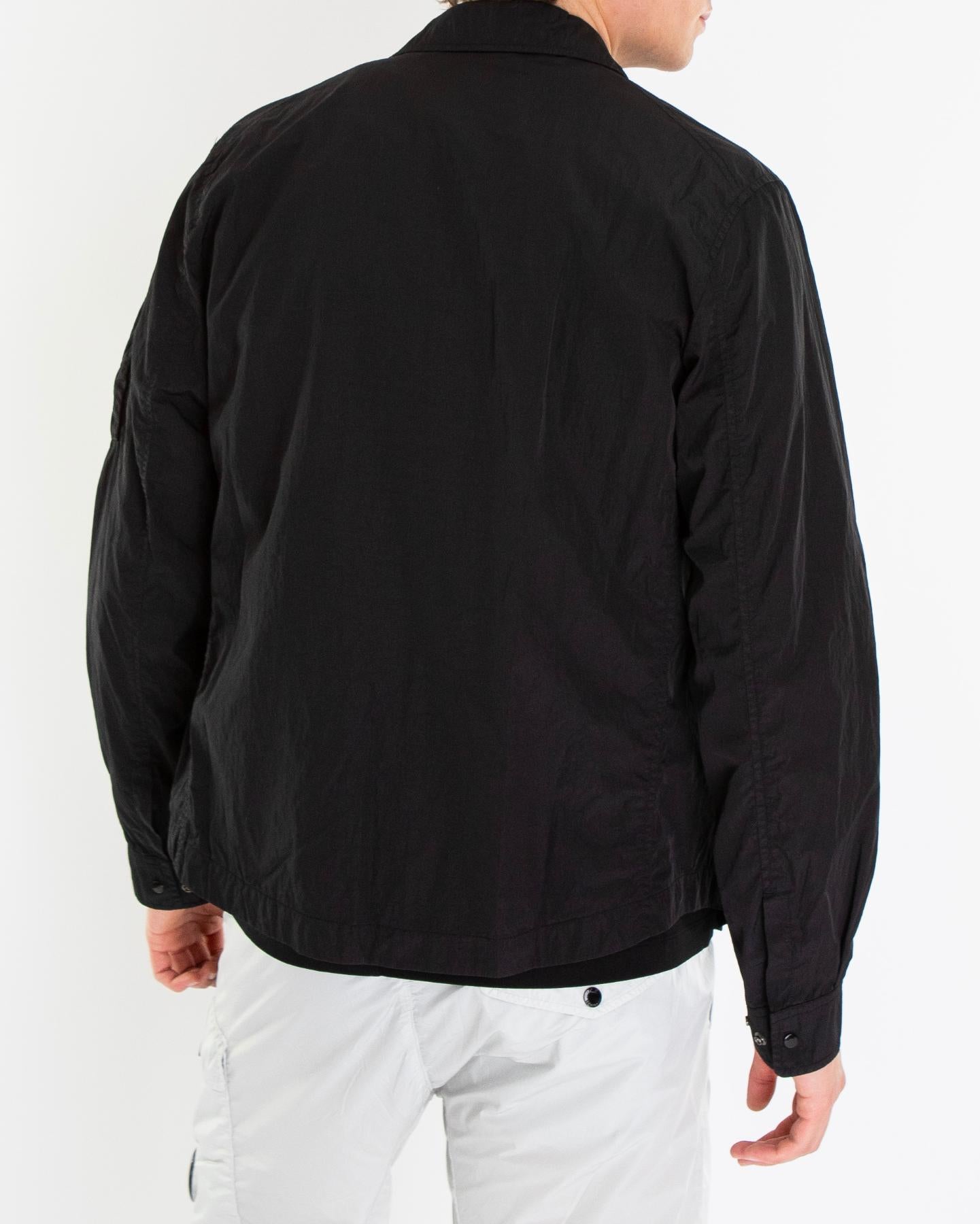 Heren Chrome-R Zip Overshirt Zwart